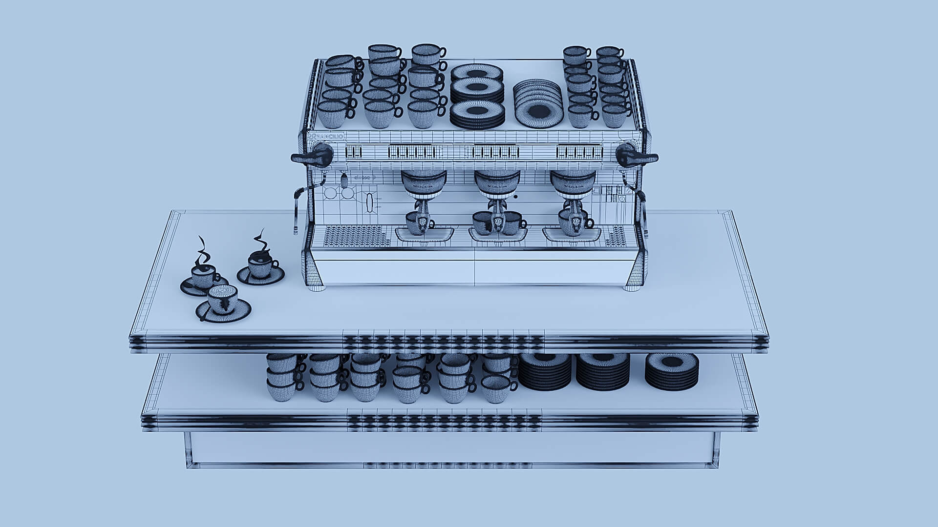 Professional Coffee Machines Rancilio 3D Model