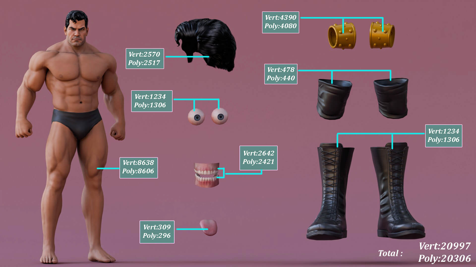Action Hero Base 3D Model