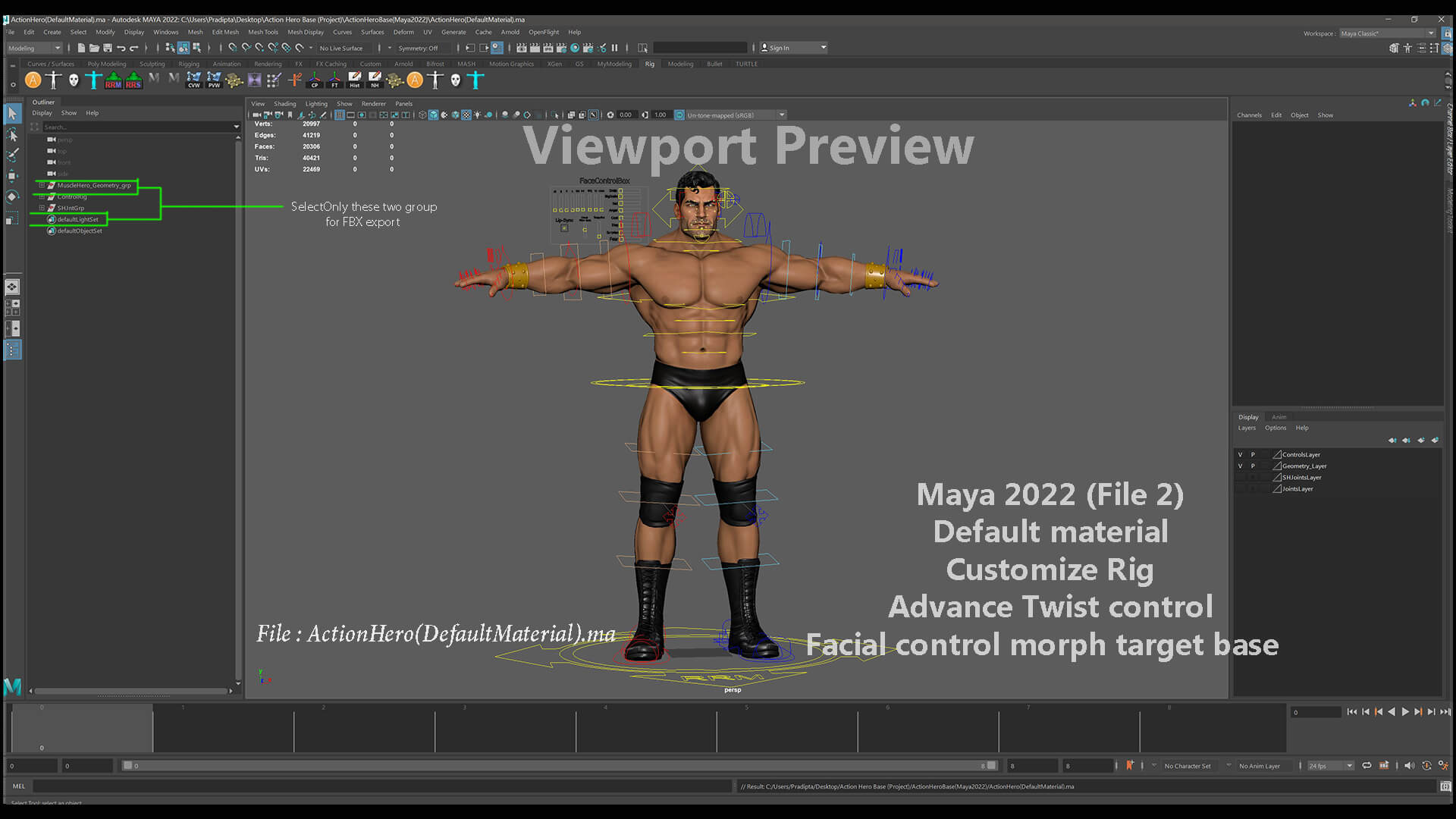 Action Hero Base 3D Model