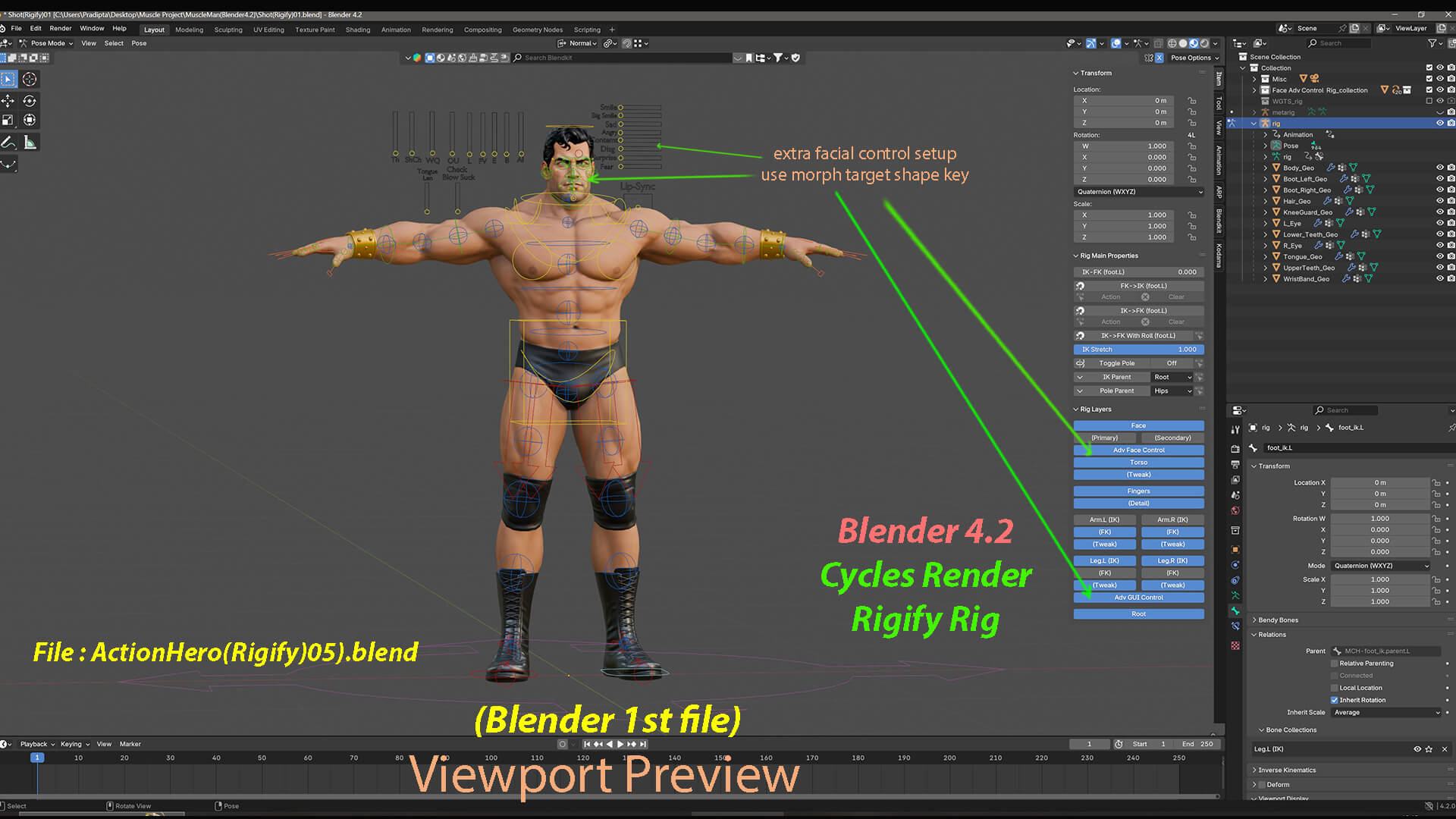 Action Hero Base 3D Model