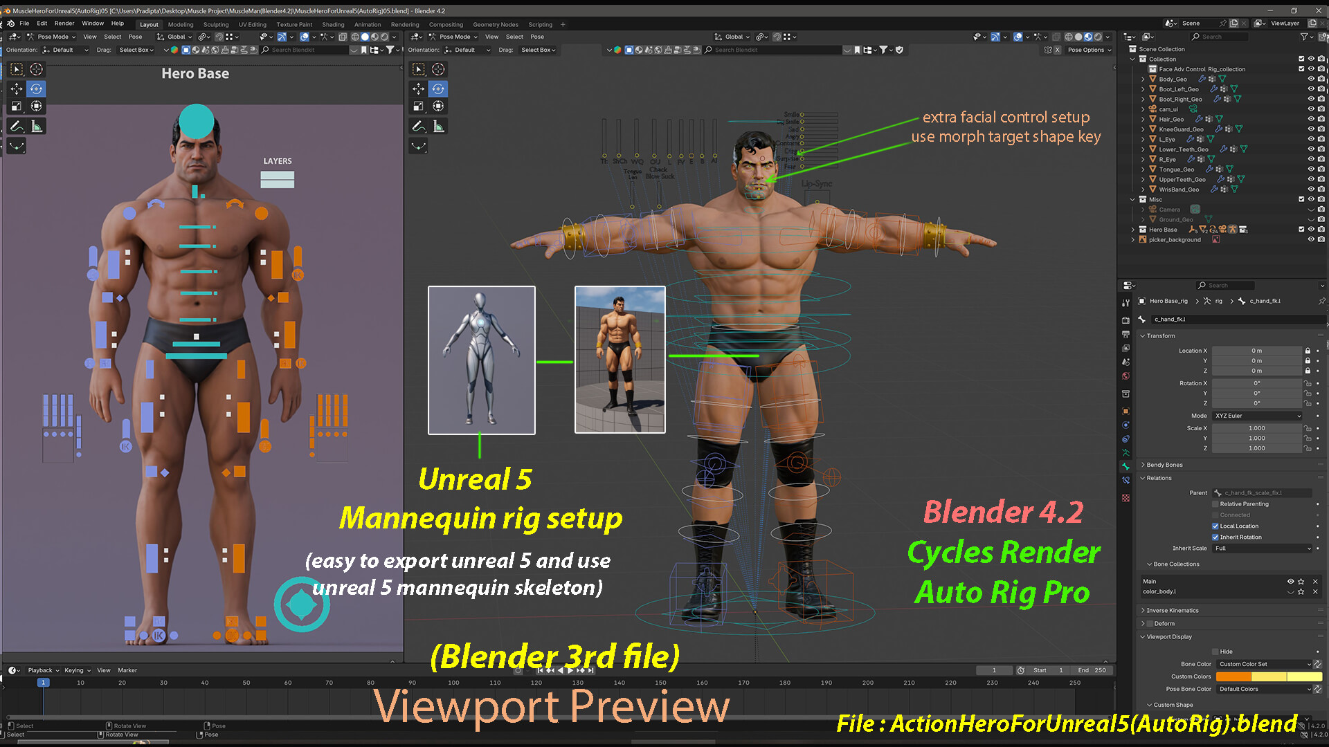 Action Hero Base 3D Model