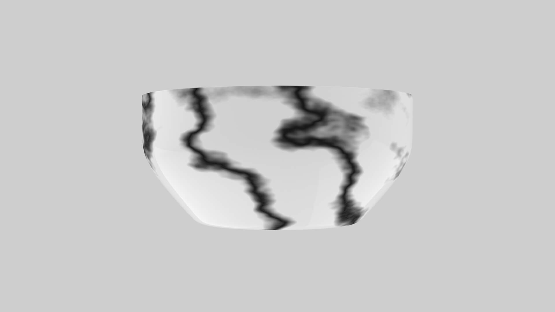 Marble Ceramic Bowl 3D Model