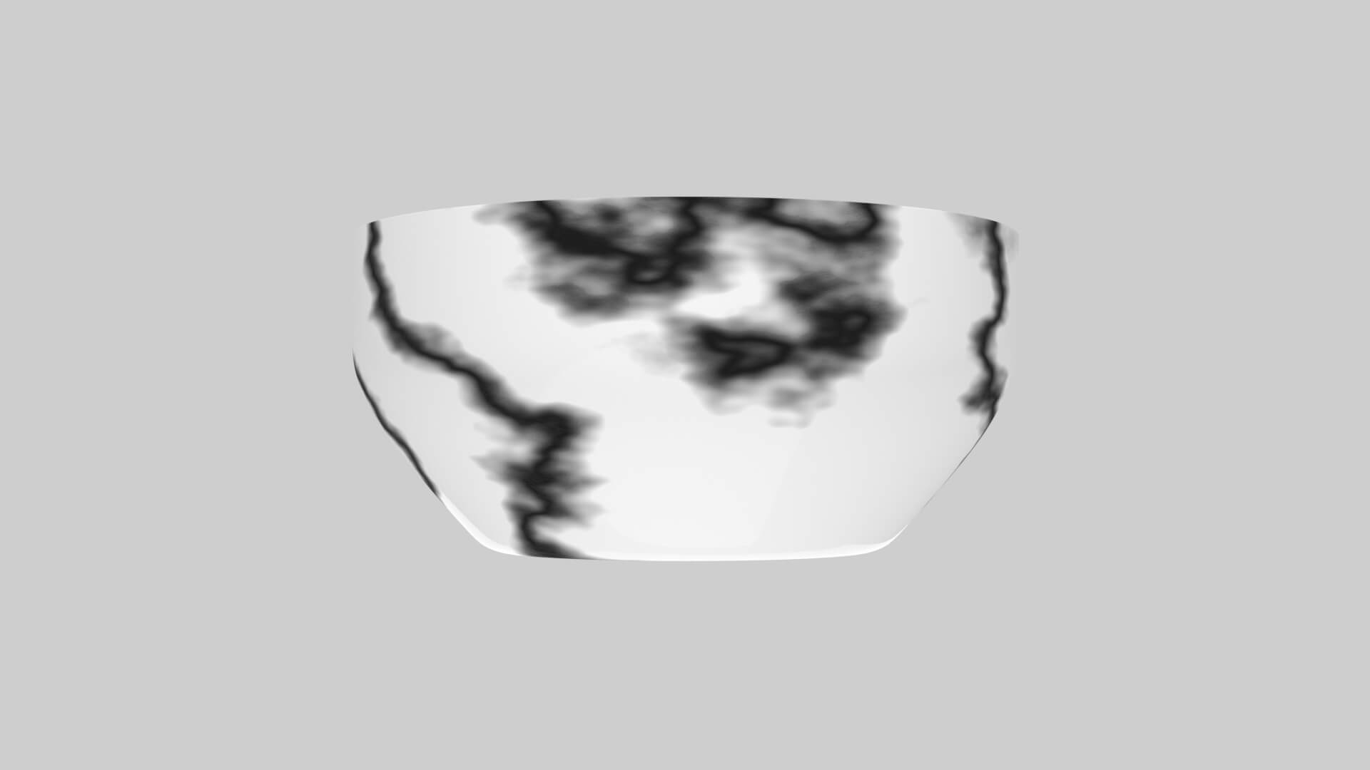 Marble Ceramic Bowl 3D Model