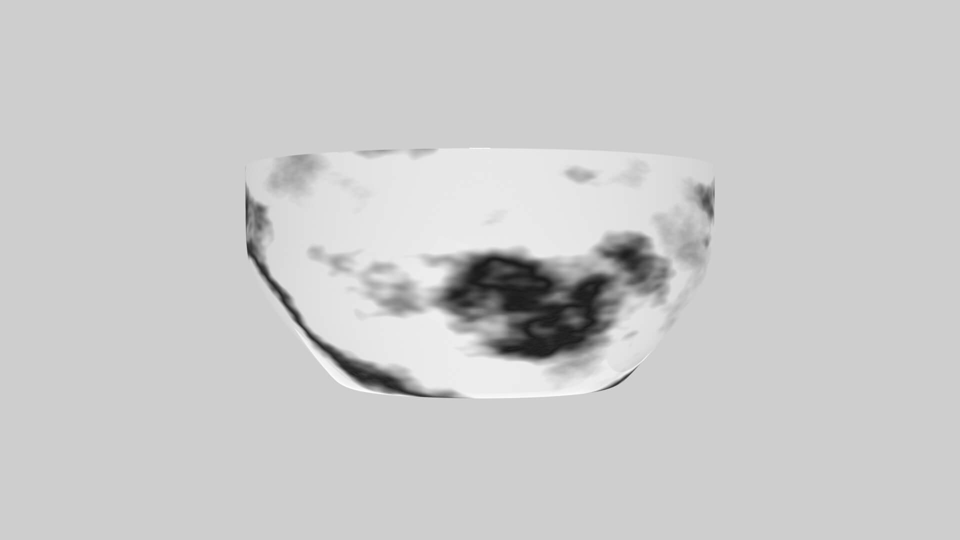 Marble Ceramic Bowl 3D Model