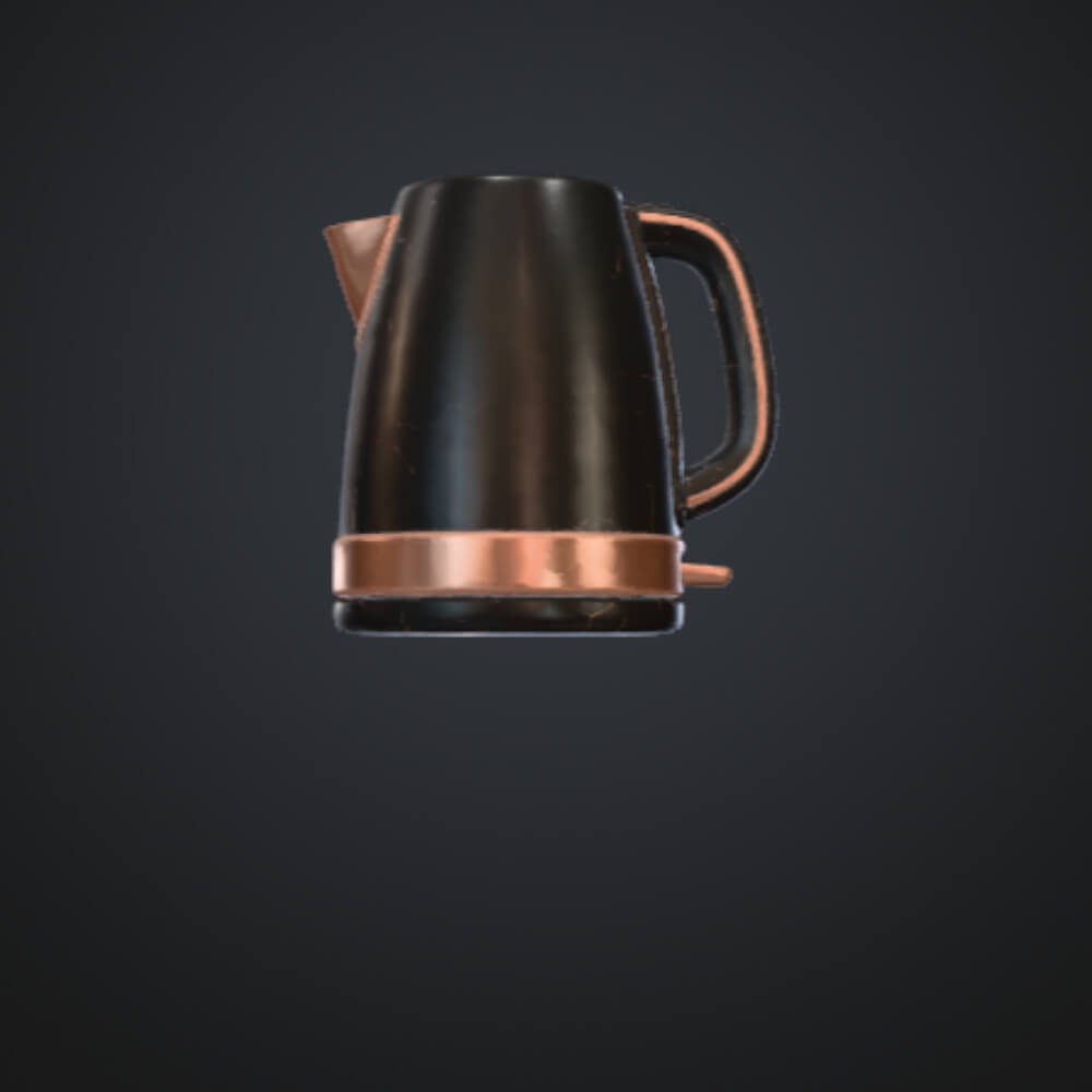 3D Model Modern Electric Kettle - Architectural Visuals 3D Model