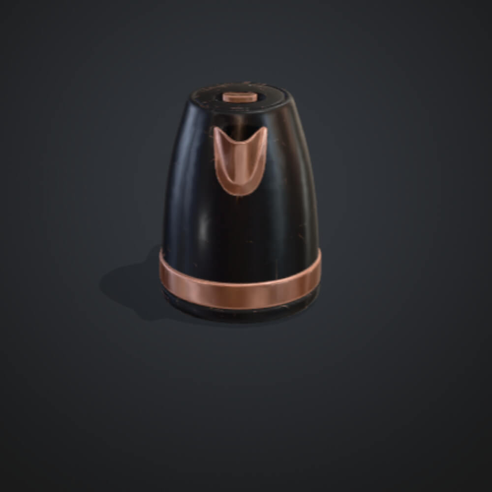 3D Model Modern Electric Kettle - Architectural Visuals 3D Model