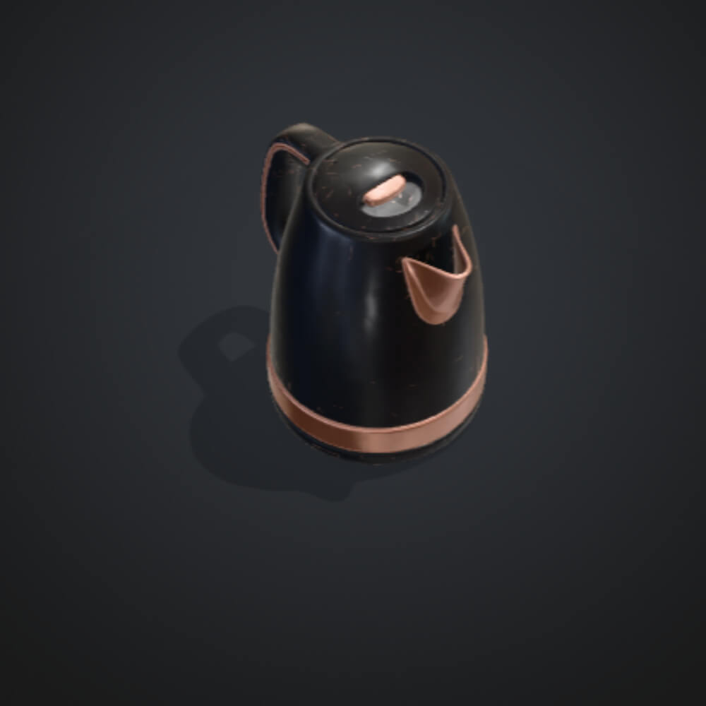 3D Model Modern Electric Kettle - Architectural Visuals 3D Model