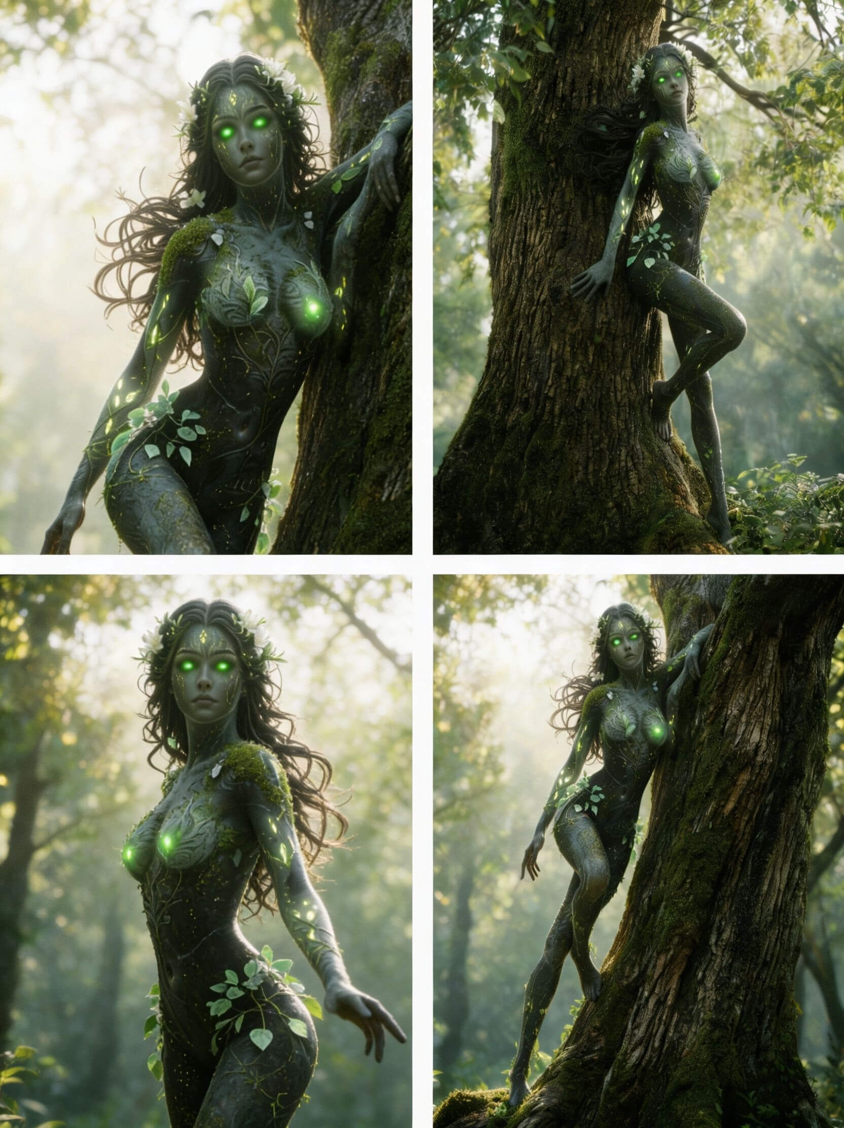 Elyndra - Dryad of the Forbidden Forest - 2 Poses 3D Model by Prometheus 3D