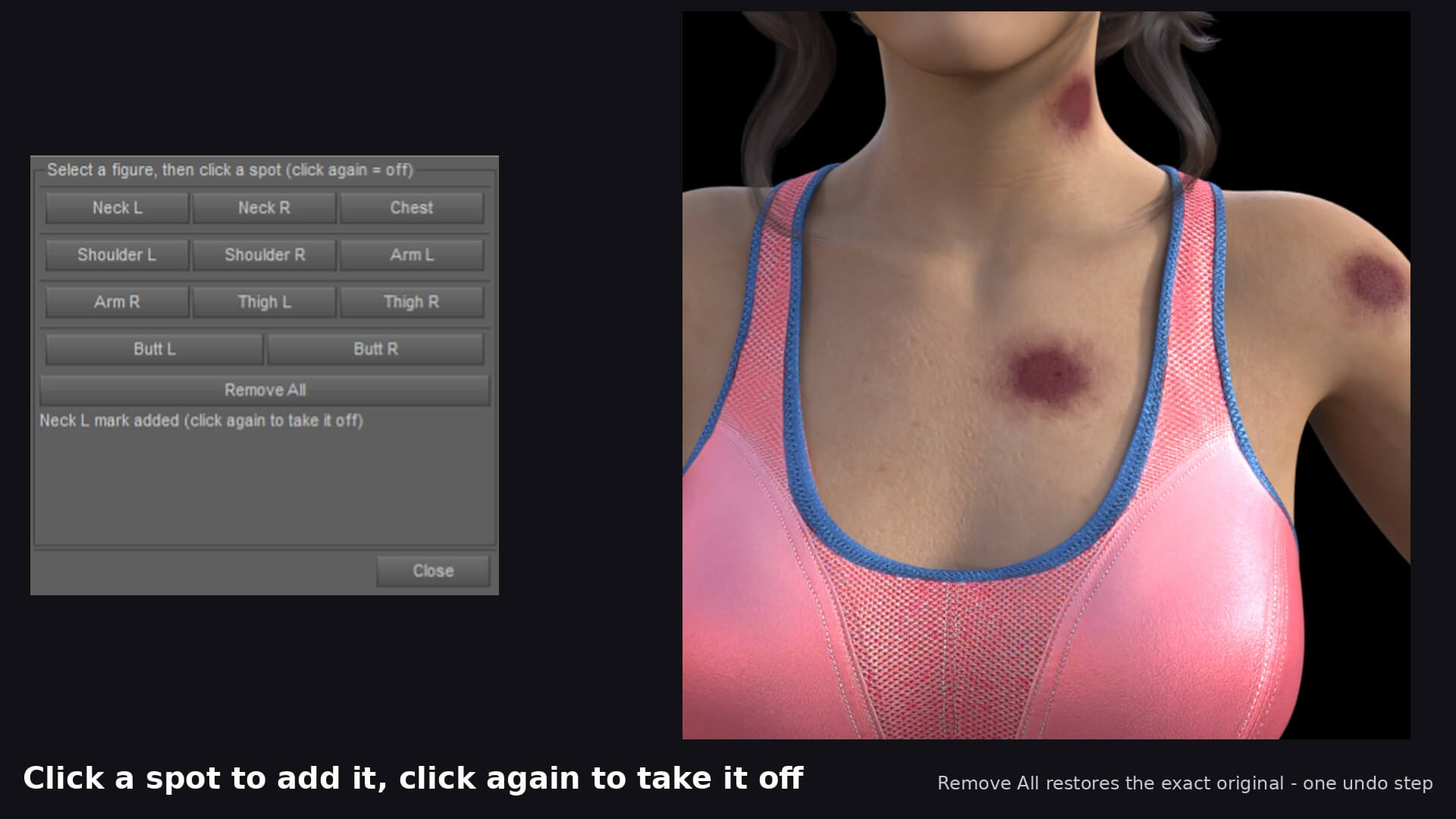 Body Marks One Click for DAZ 3D Daz Content
