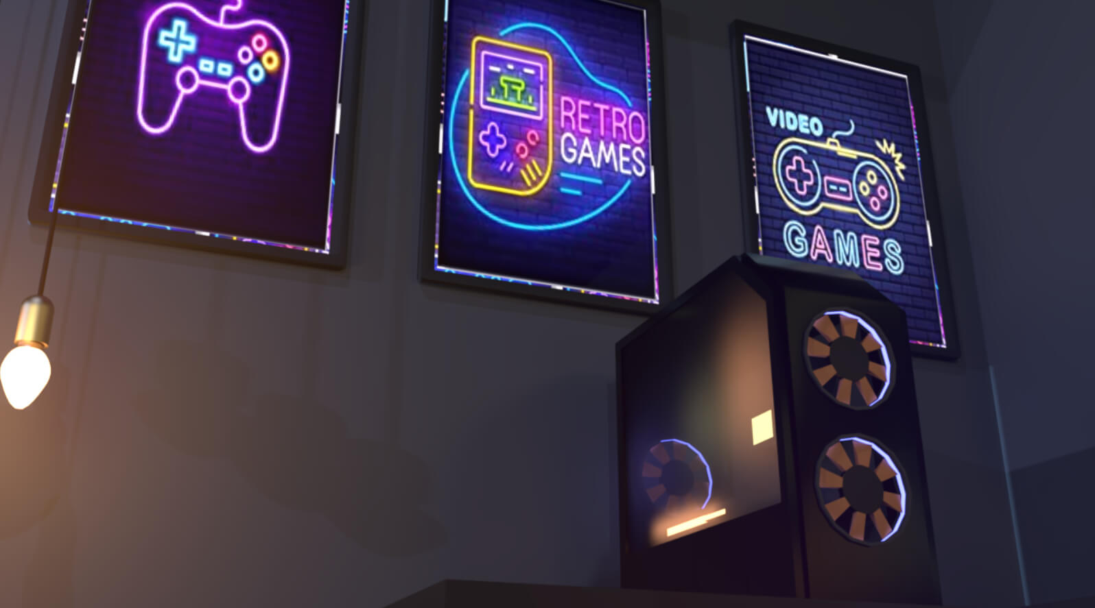Cozy Gaming Room DAZ 3D Daz Content