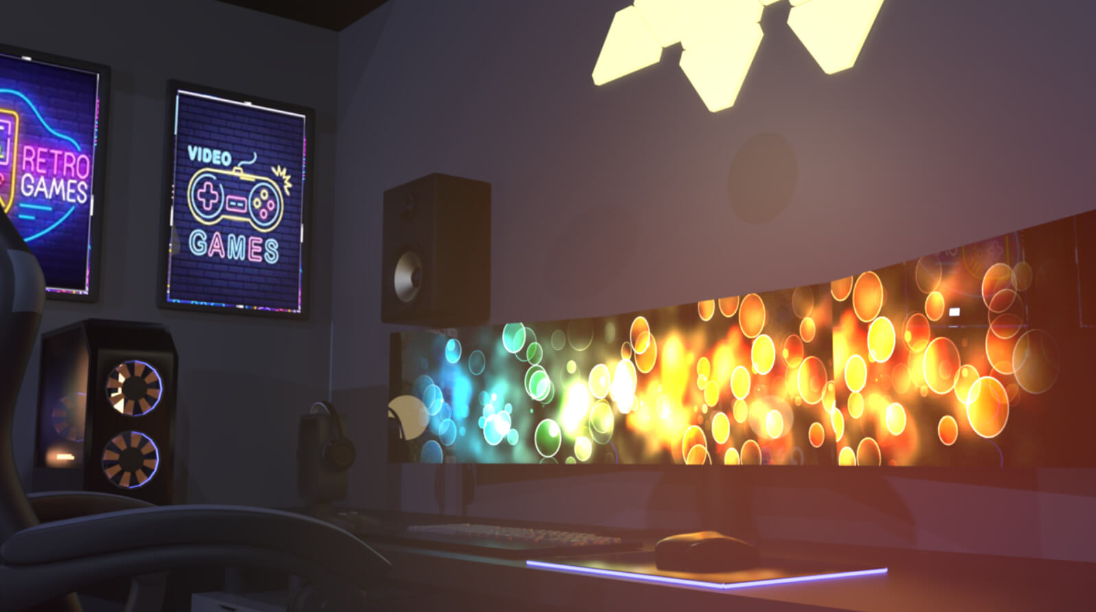 Cozy Gaming Room DAZ 3D Daz Content