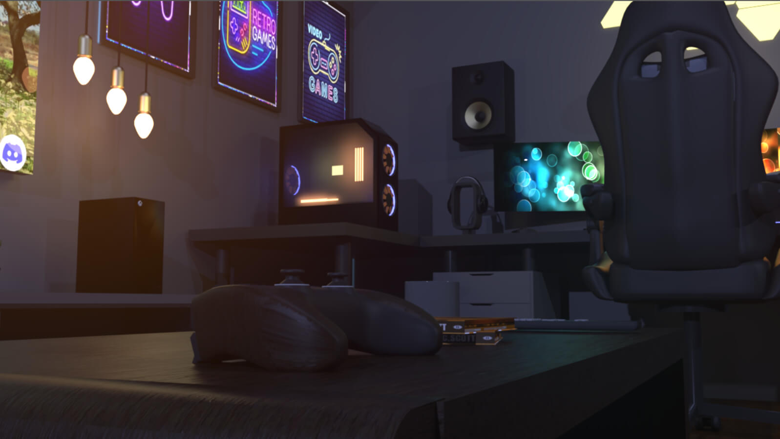 Cozy Gaming Room DAZ 3D Daz Content