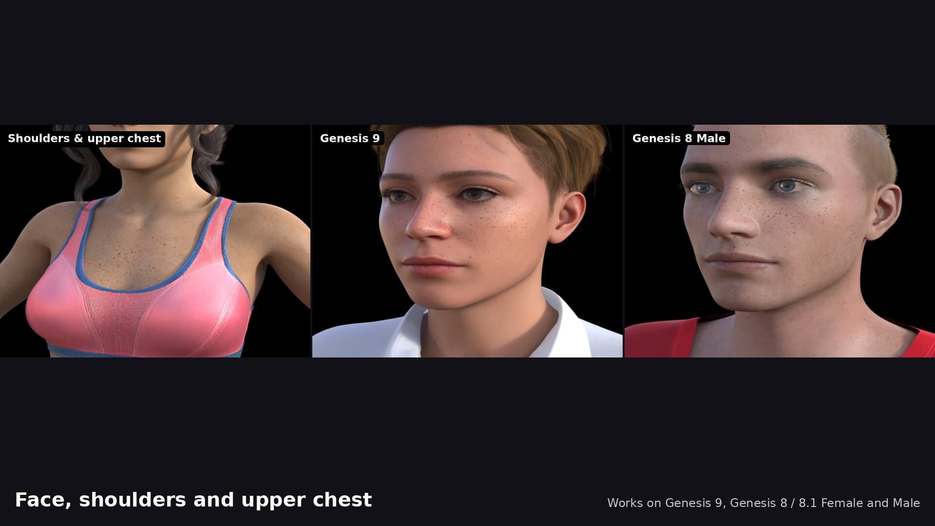 Freckles One Click for DAZ 3D Daz Content