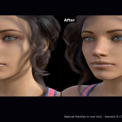 Freckles One Click for DAZ 3D