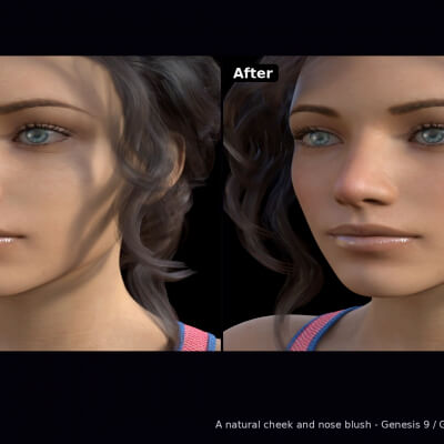 One-Click Blush for DAZ 3D