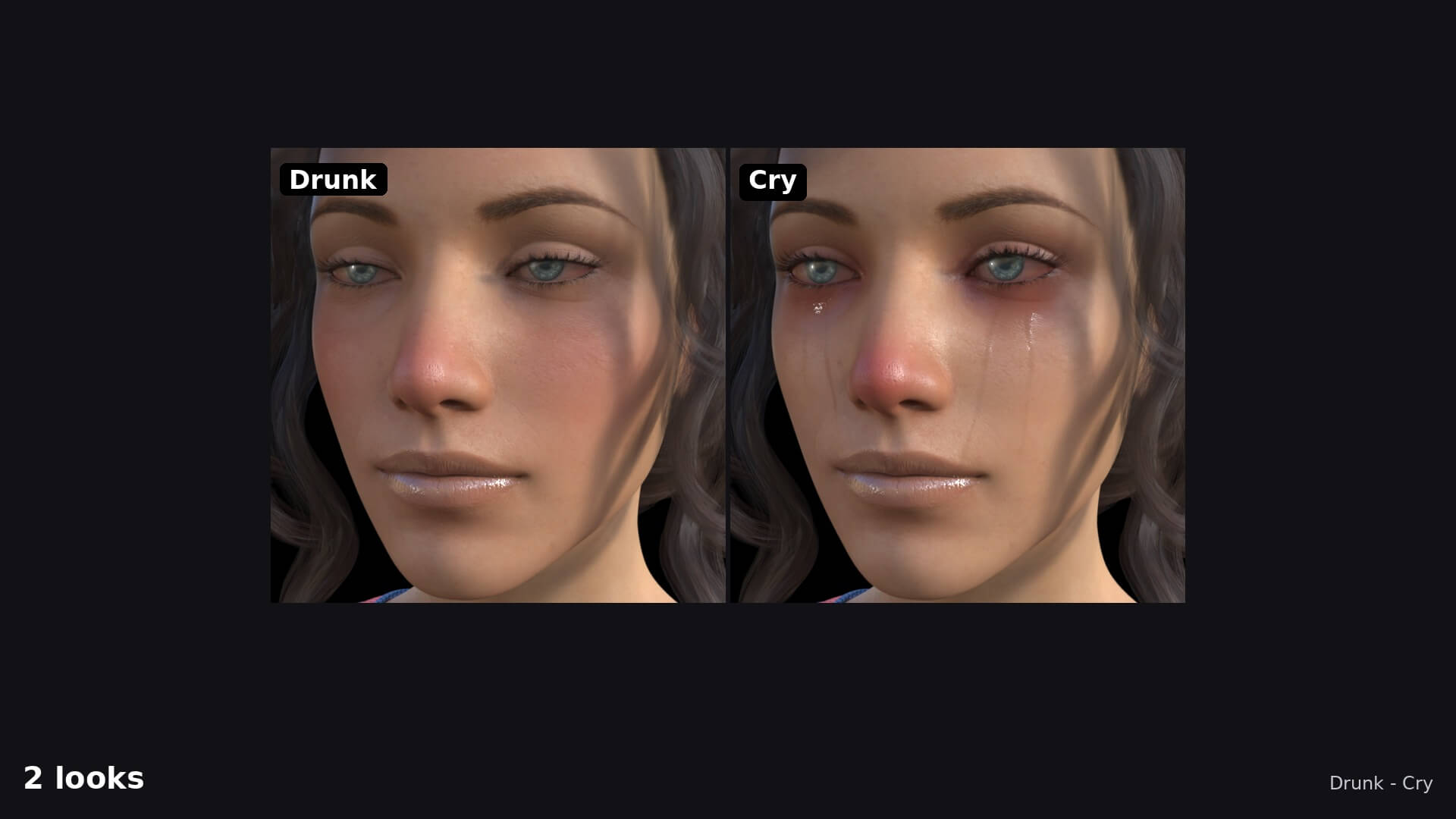 One Click Cry Look Daz Content