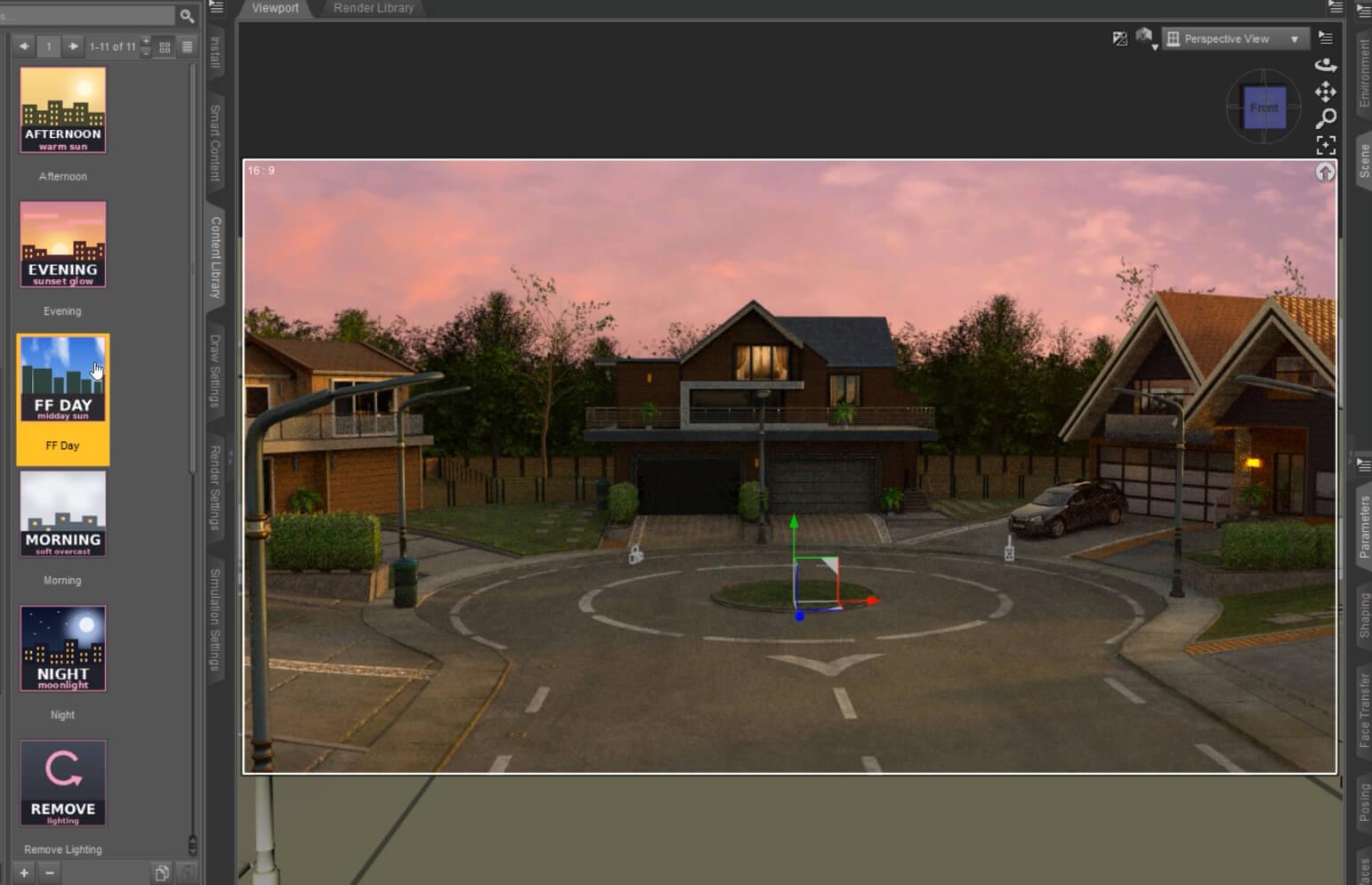 One Click Lighting for DAZ 3D Exterior Daz Content