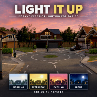 One Click Lighting for DAZ 3D (Exterior)