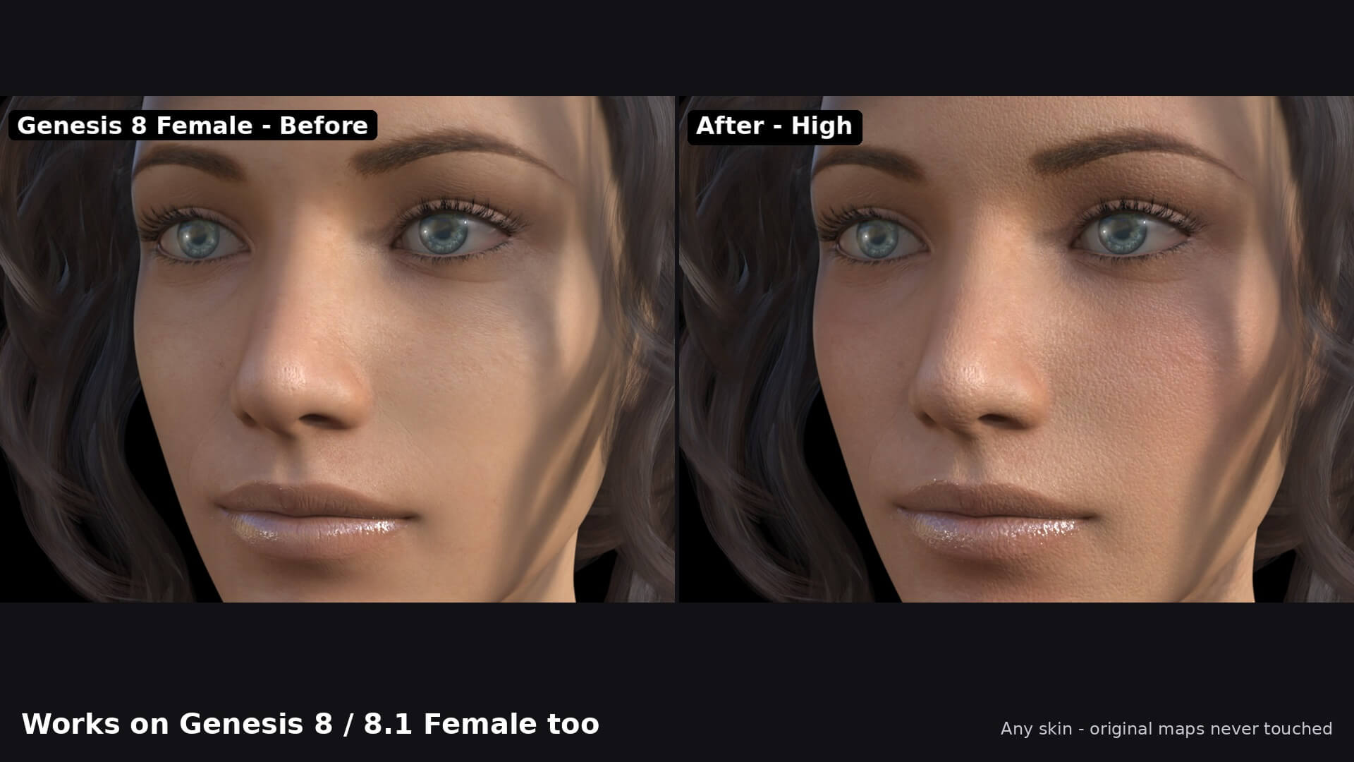One Click Skin Enhance for Daz 3D Daz Content