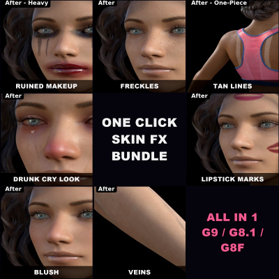 One Click Skin FX for DAZ 3D