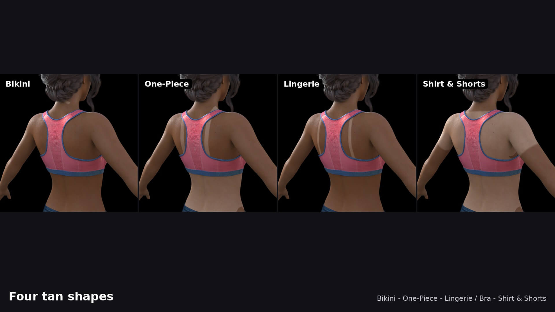 Tan Lines One Click for DAZ 3D Daz Content