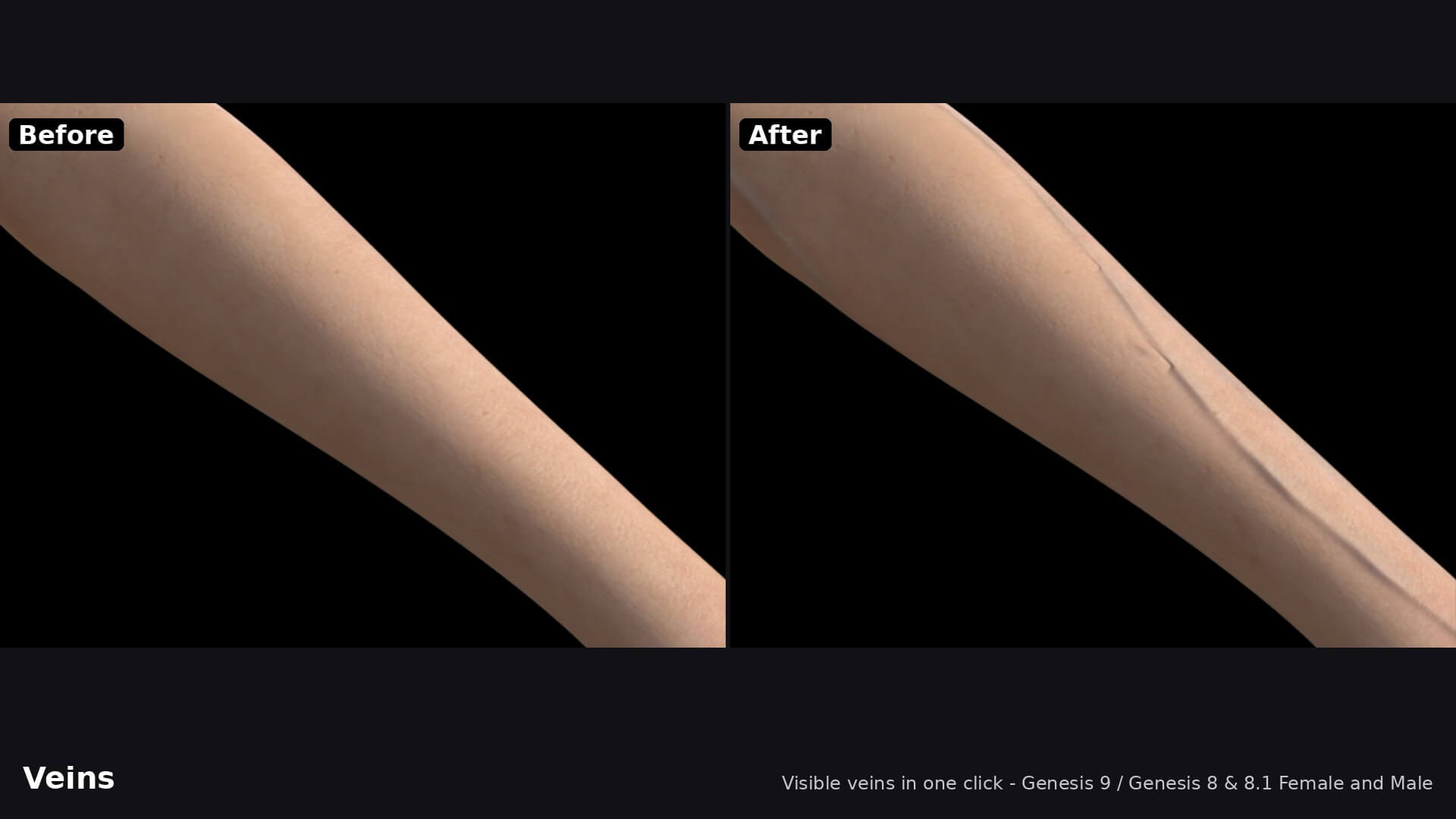 Veins One Click for DAZ Daz Content