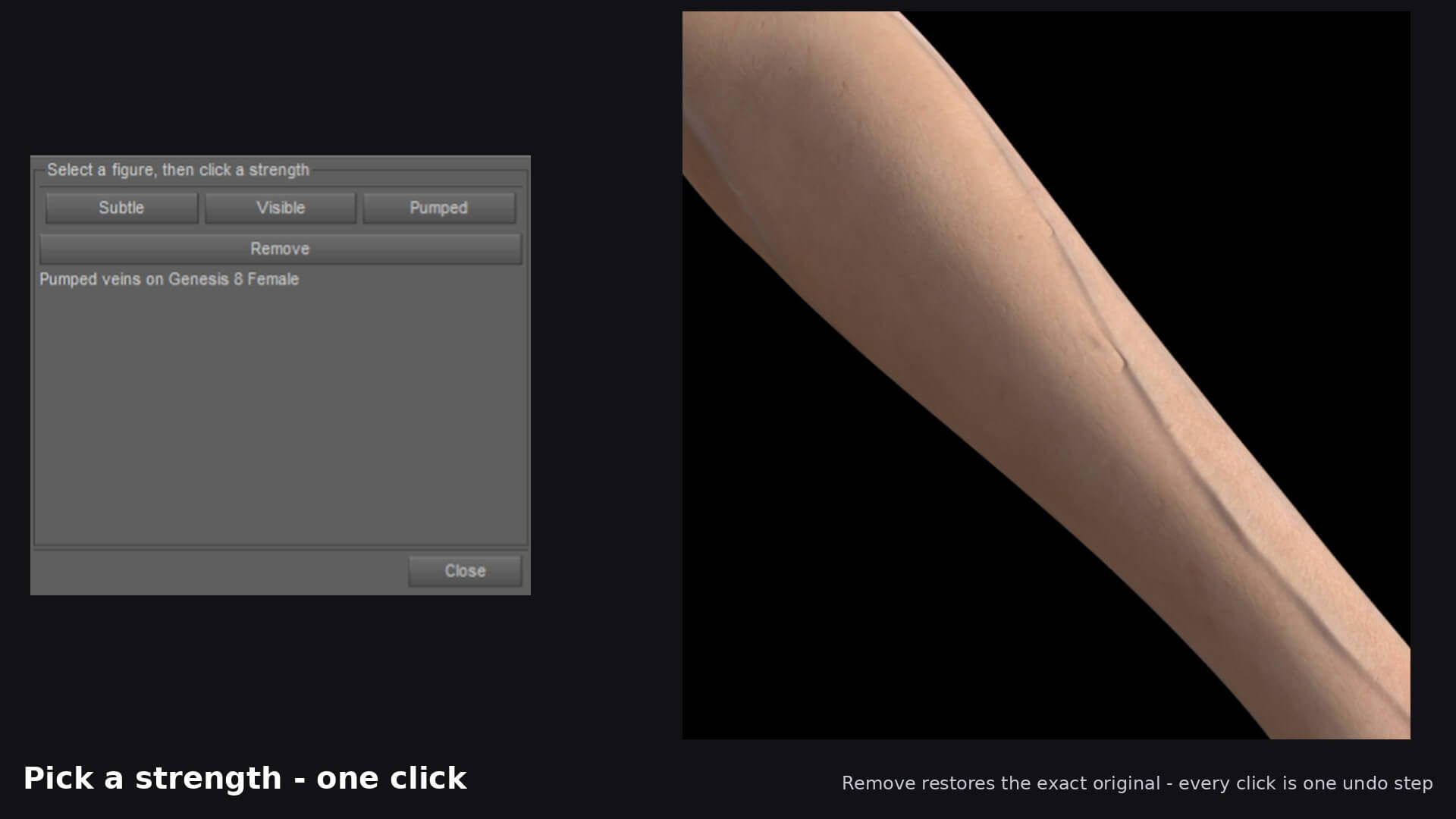 Veins One Click for DAZ Daz Content