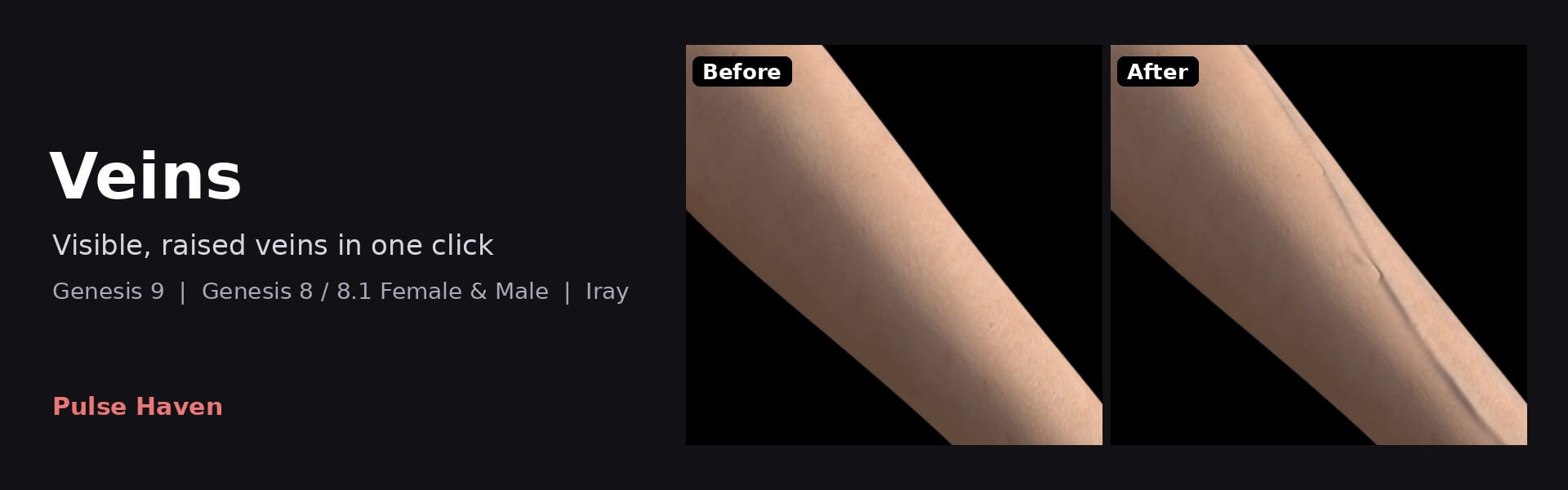 Veins One Click for DAZ Daz Content