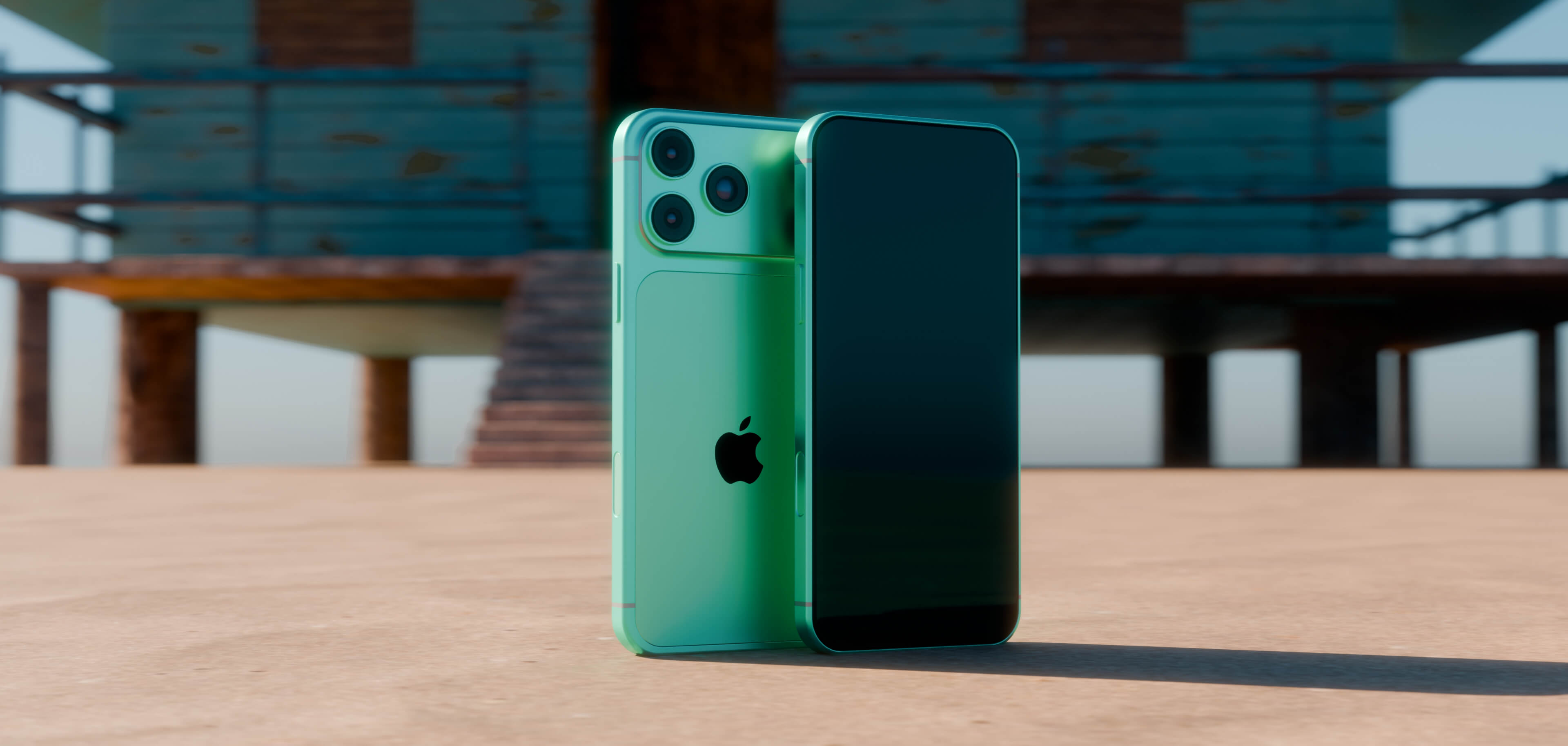 Vibrant 3D Smartphone Concepts in Tropical Summer Colors 3D Render, Digital Artwork by puscas_adryan