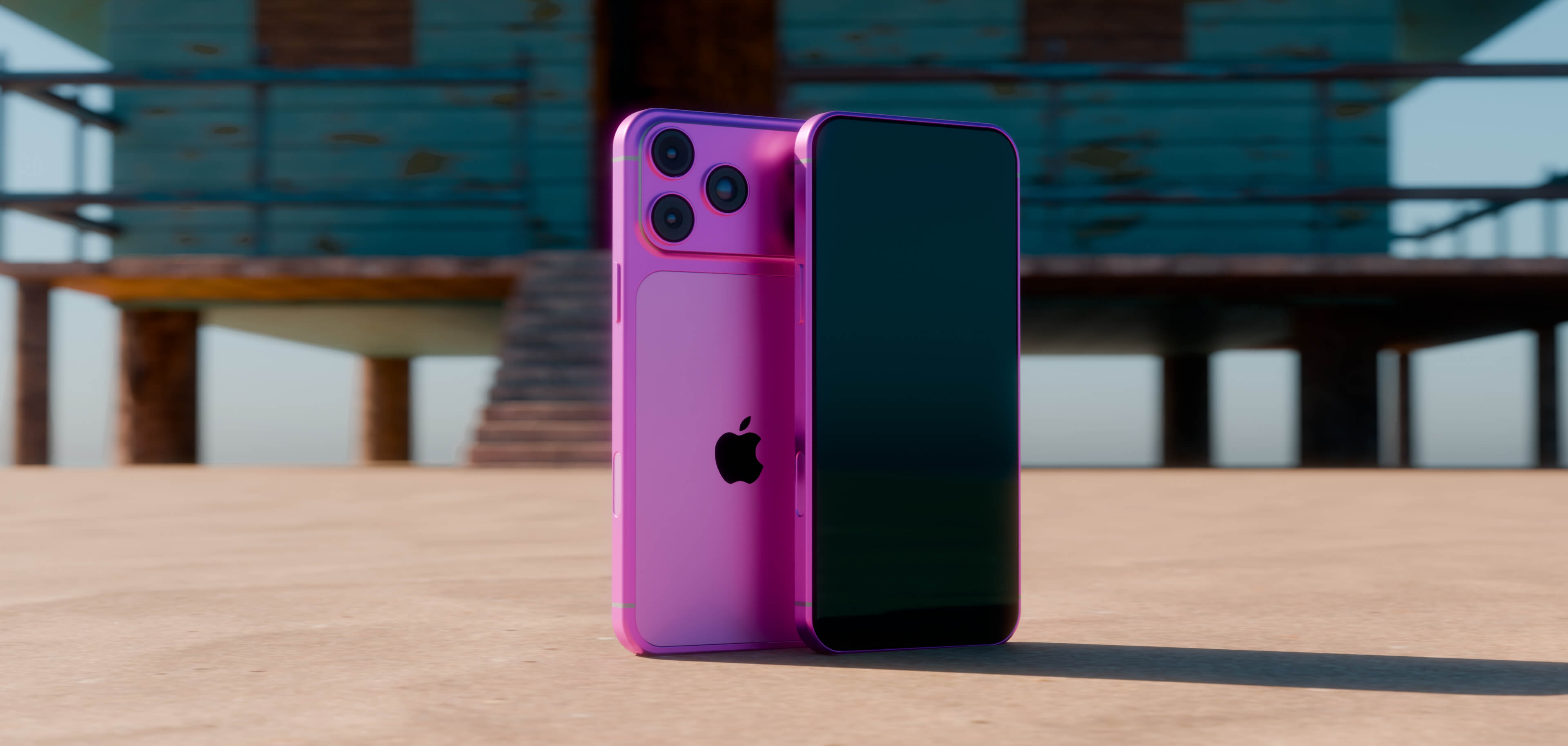 Vibrant 3D Smartphone Concepts in Tropical Summer Colors 3D Render, Digital Artwork by puscas_adryan
