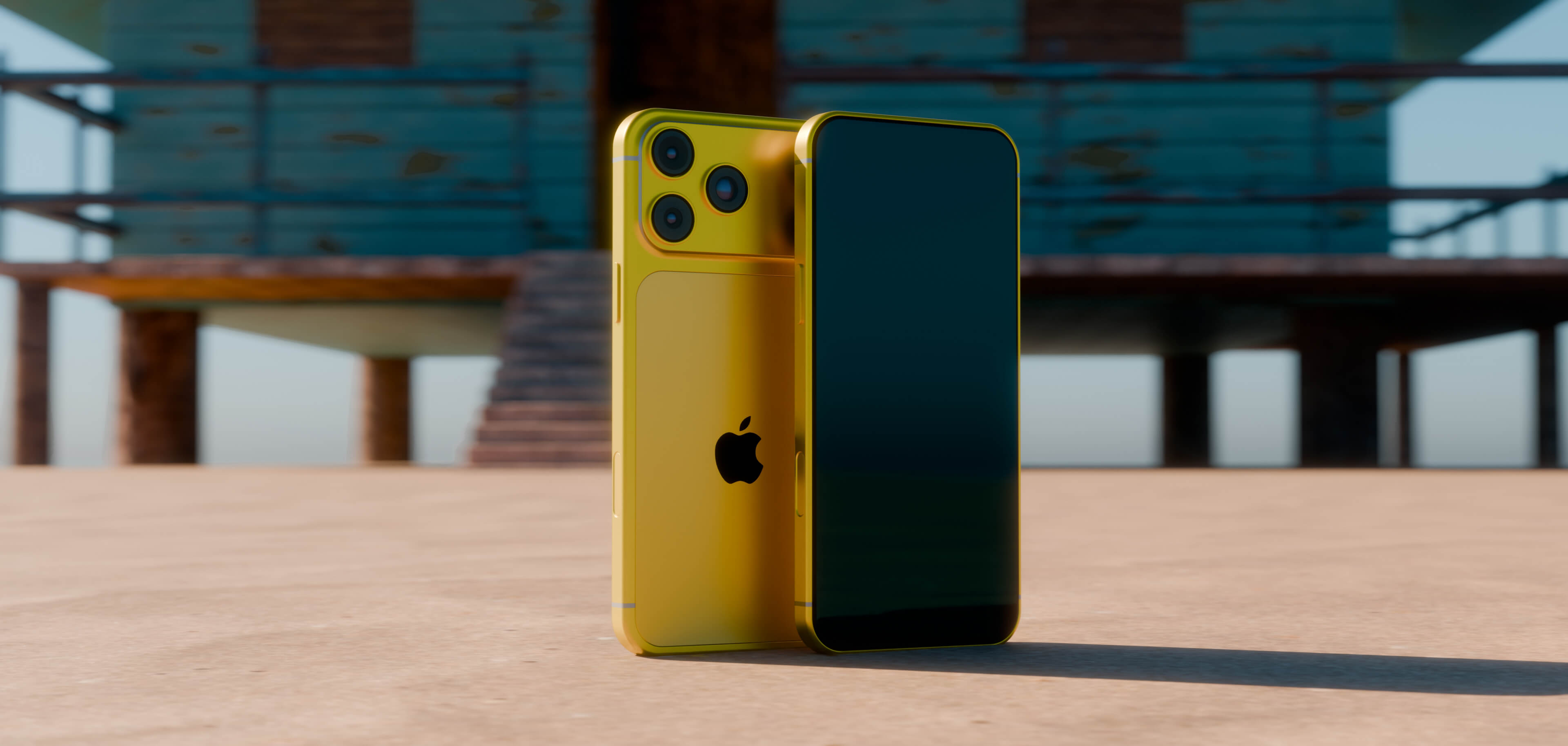 Vibrant 3D Smartphone Concepts in Tropical Summer Colors 3D Render, Digital Artwork by puscas_adryan