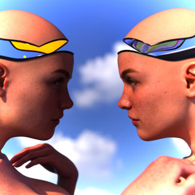 Void and Reflection 3D Wallpaper
