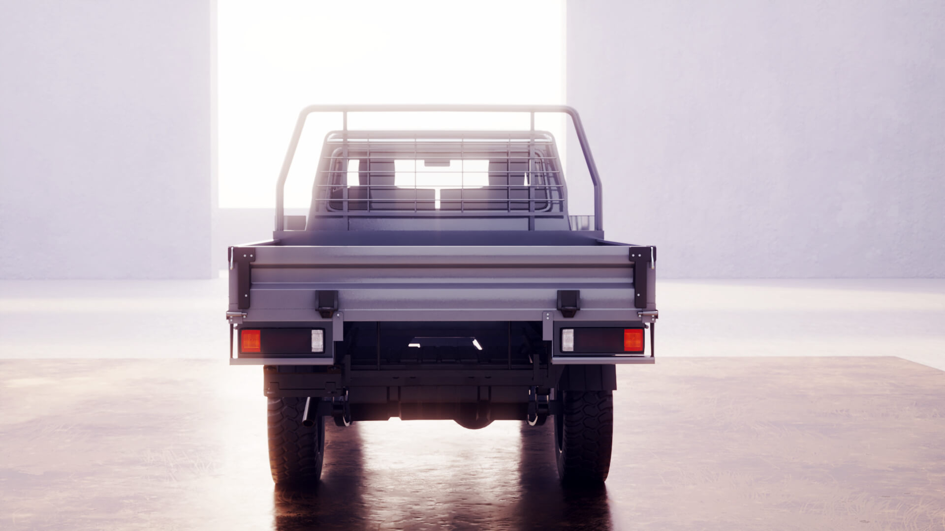 Off-Road Pickup Truck Double Cab 4x4 Rigged PBR Midpoly 3D Model