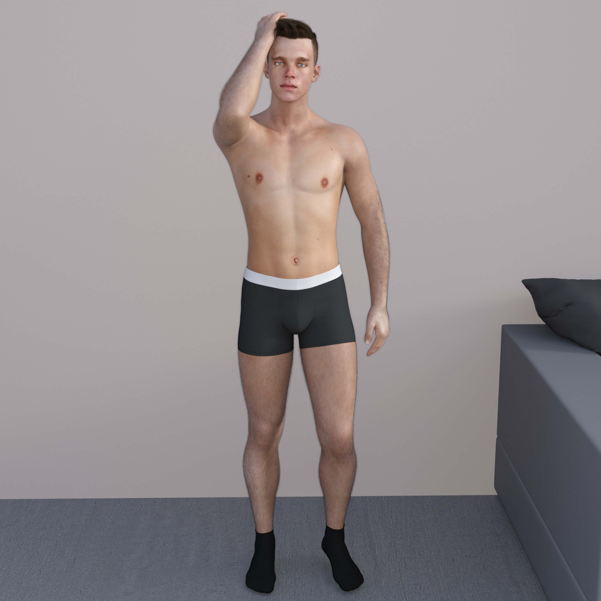 At Home Poses for Genesis 3 8 and 8.1 Male Daz Content