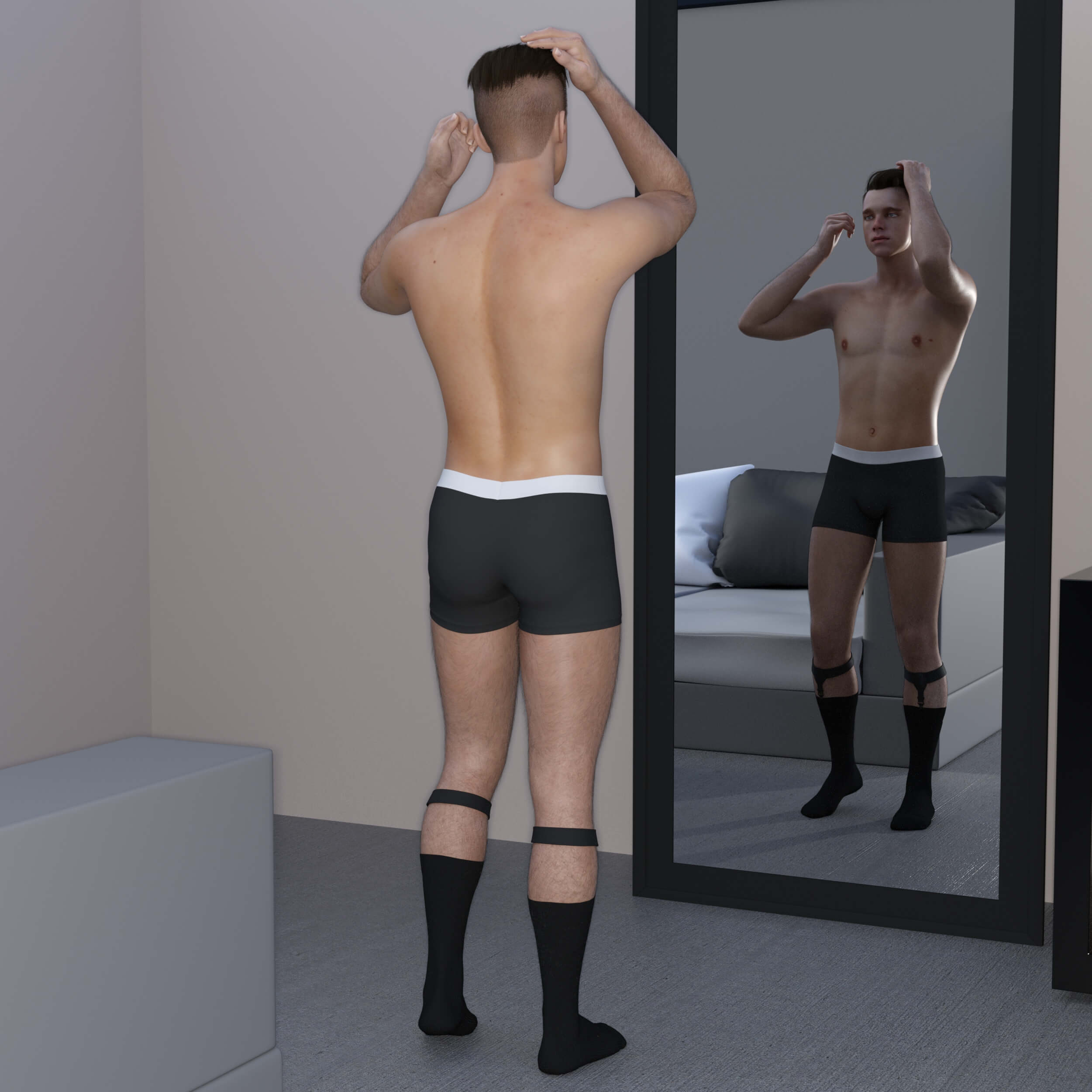 At Home Poses for Genesis 3 8 and 8.1 Male Daz Content