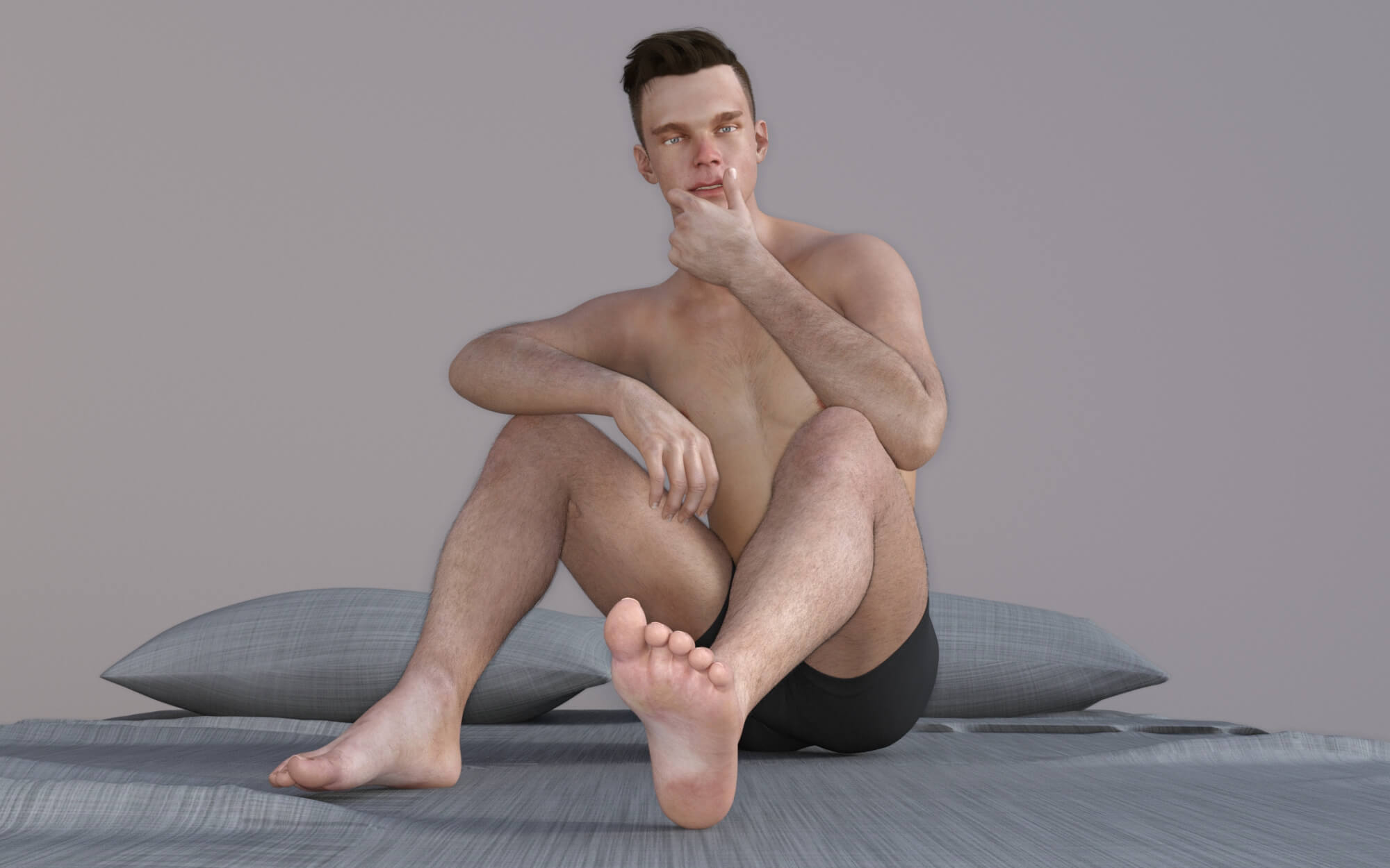 Solo Poses for G3M G8M G8.1M Daz Content