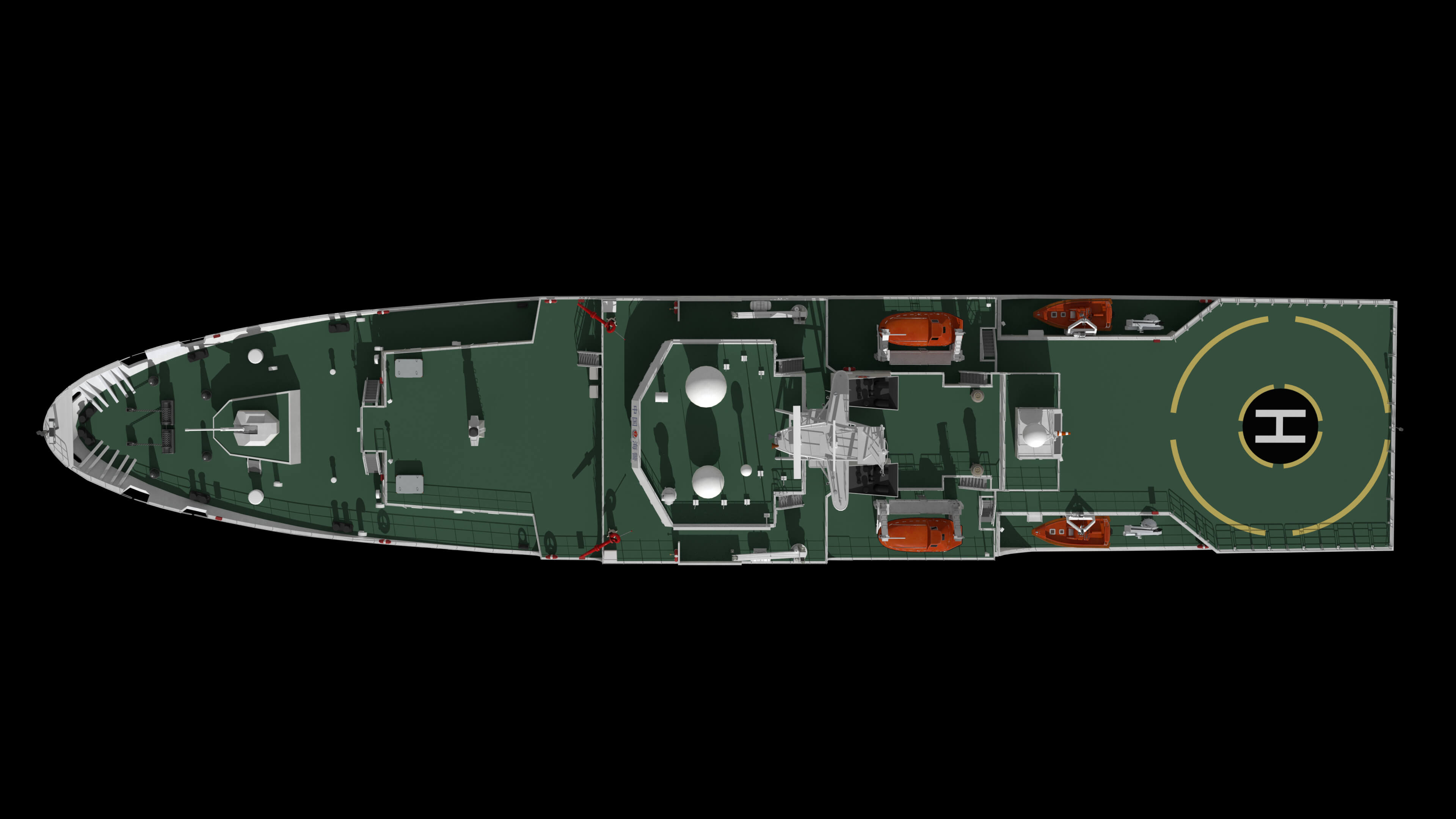 China Coast Guard Vessel 3306 &ndash Maritime Law Enforceme 3D Model
