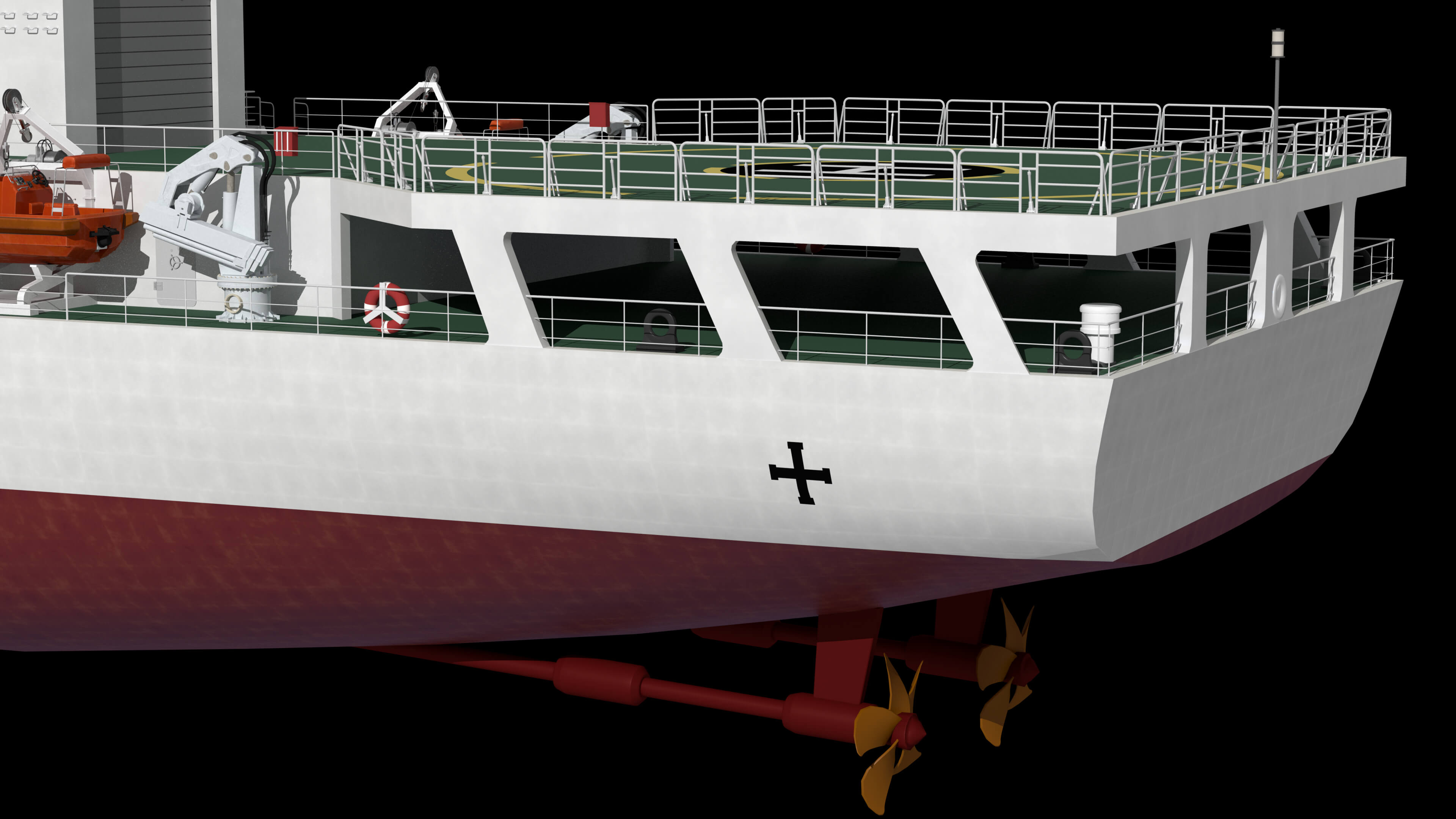 China Coast Guard Vessel 3306 &ndash Maritime Law Enforceme 3D Model
