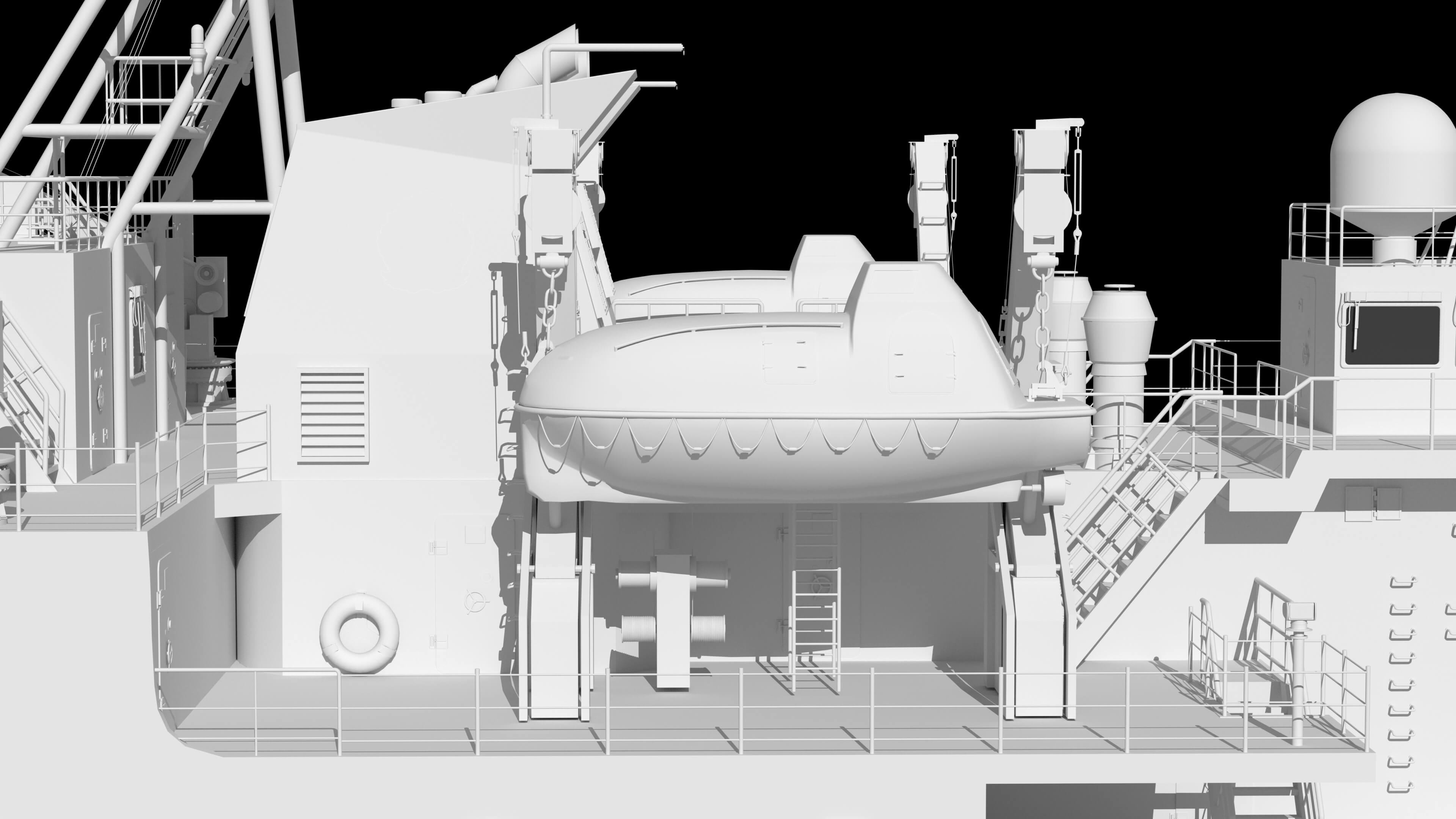 China Coast Guard Vessel 3306 &ndash Maritime Law Enforceme 3D Model