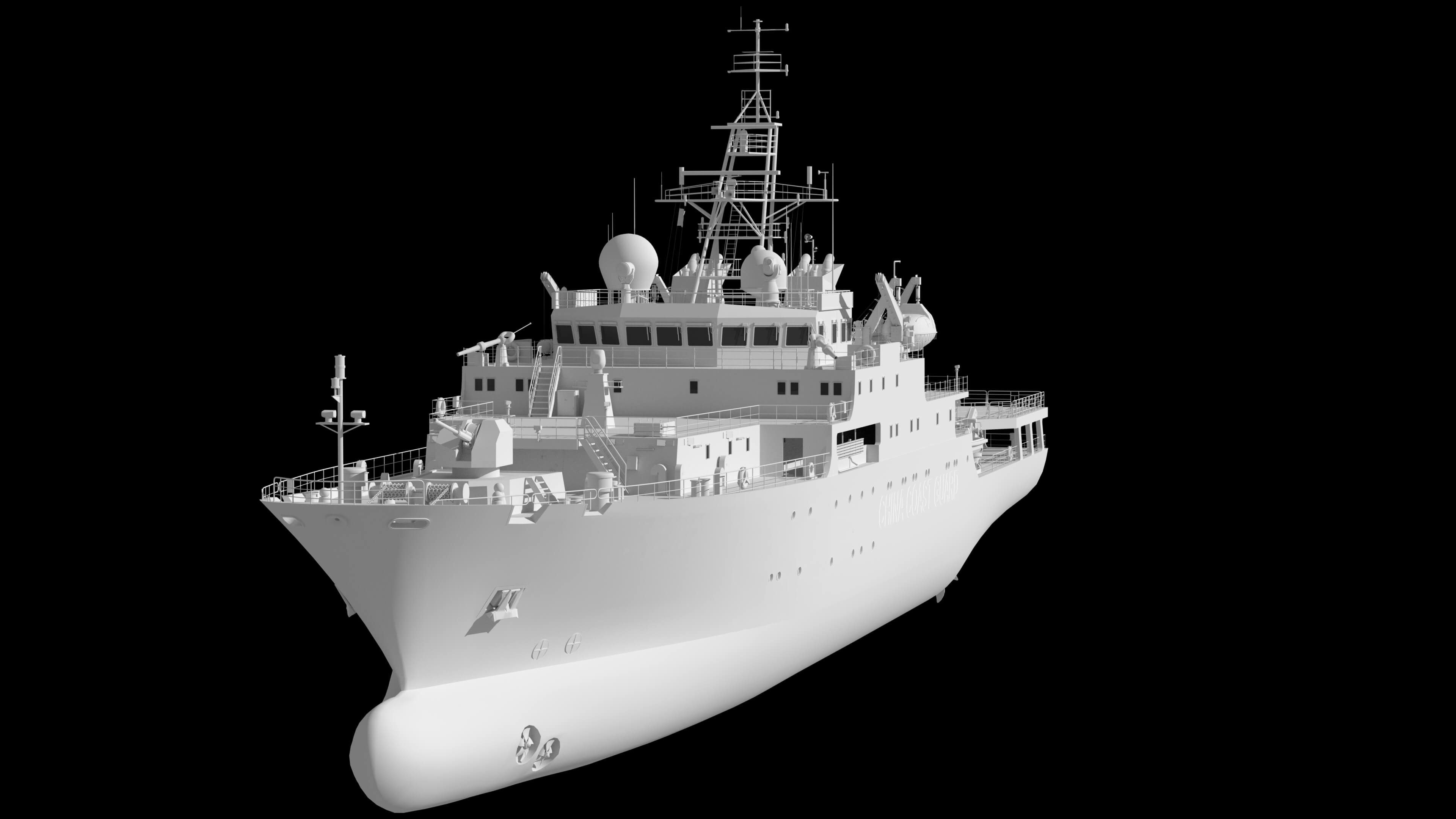 China Coast Guard Vessel 3306 &ndash Maritime Law Enforceme 3D Model