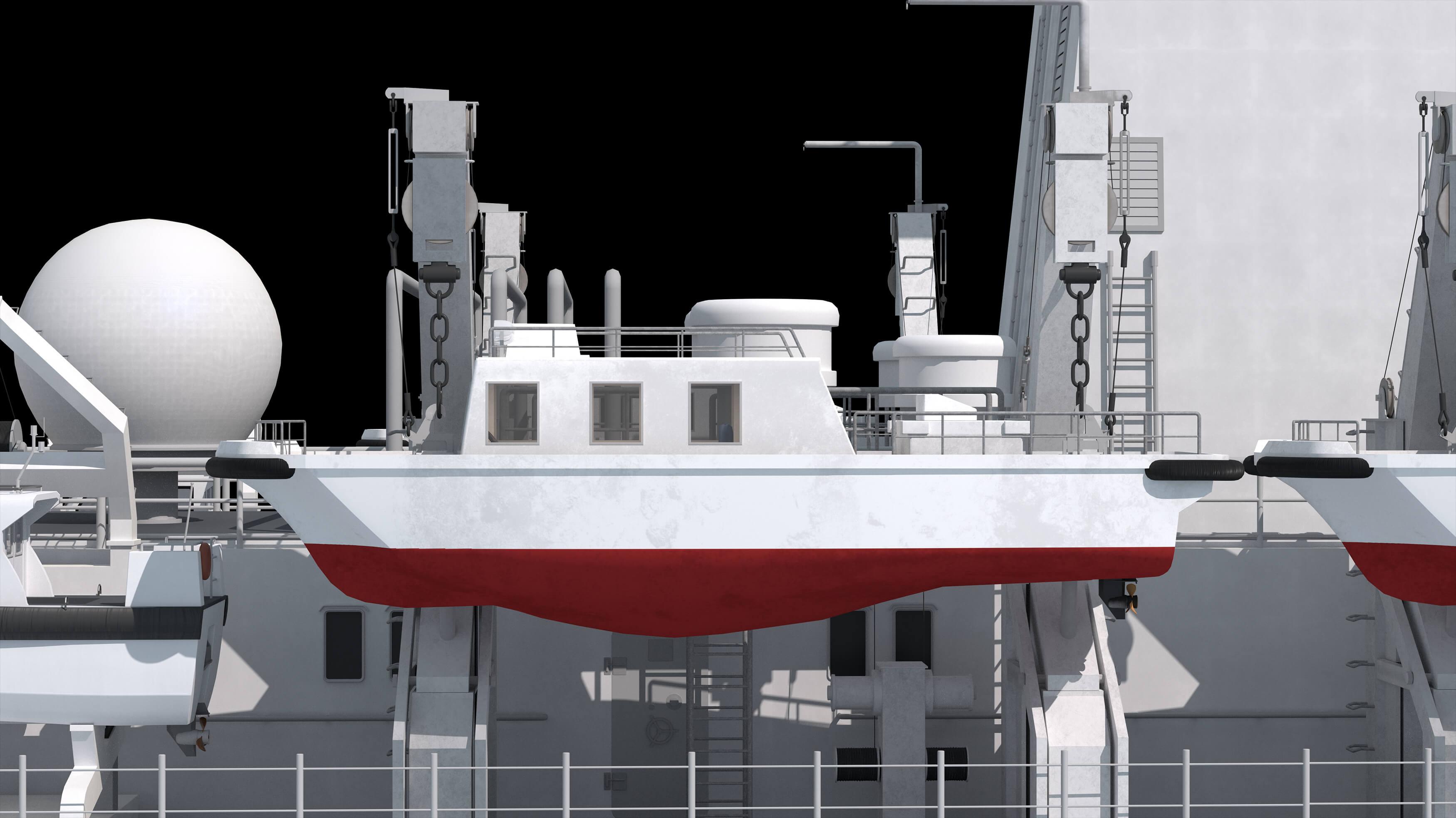 Chinese 872 Zhu Kezhen Type 636A Oceanographic Survey Vessel 3D Model