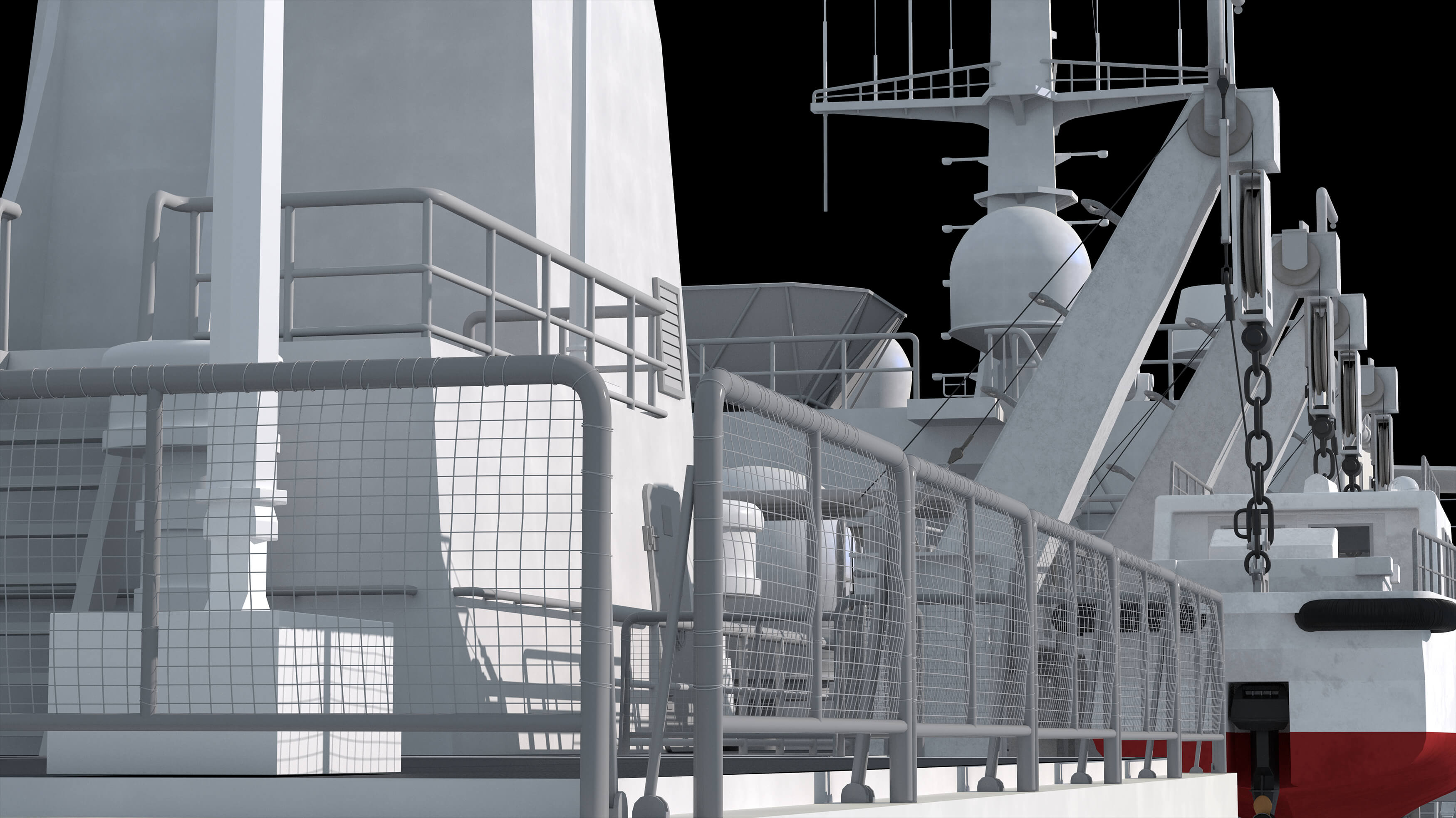 Chinese 872 Zhu Kezhen Type 636A Oceanographic Survey Vessel 3D Model
