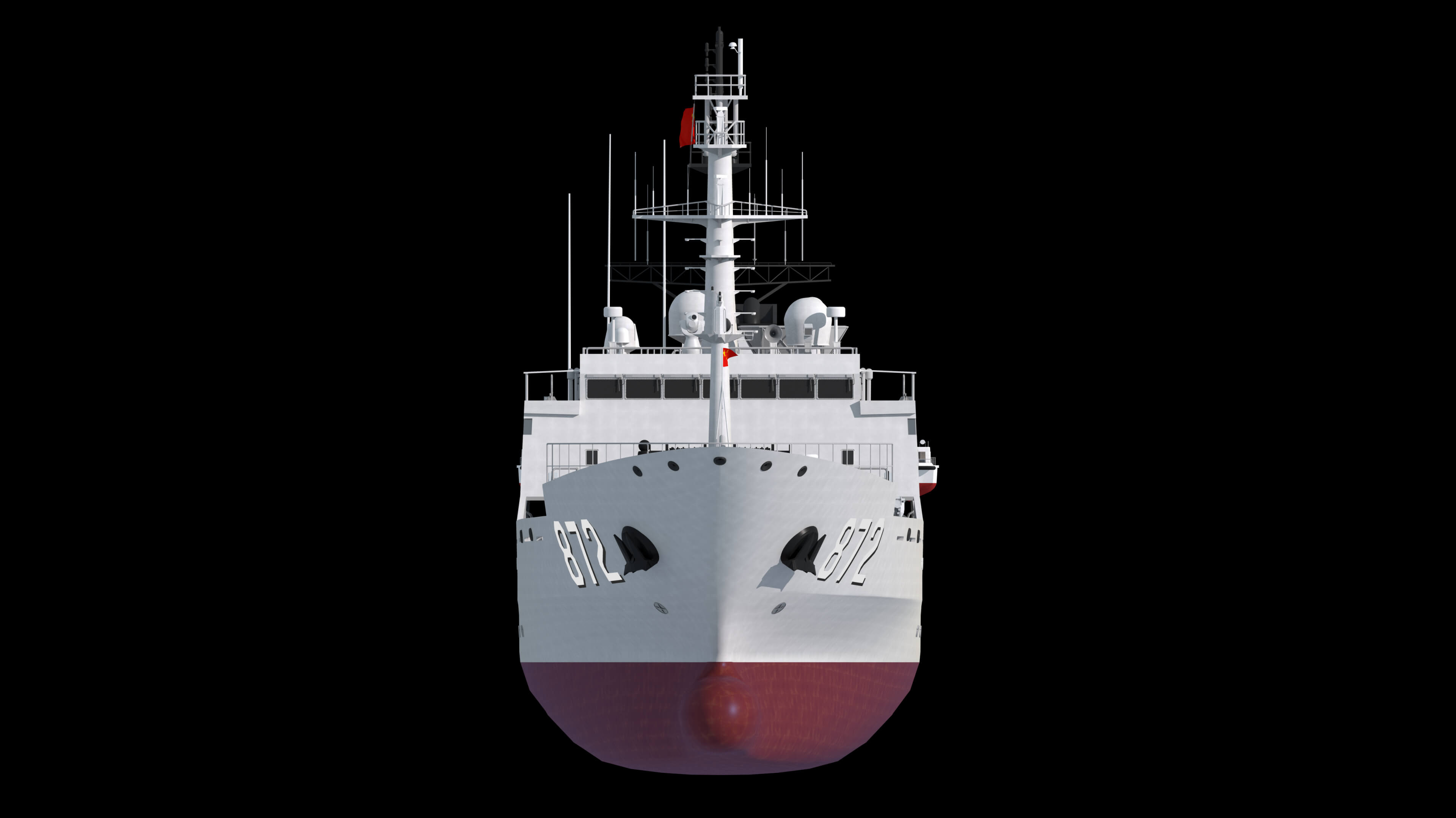 Chinese 872 Zhu Kezhen Type 636A Oceanographic Survey Vessel 3D Model