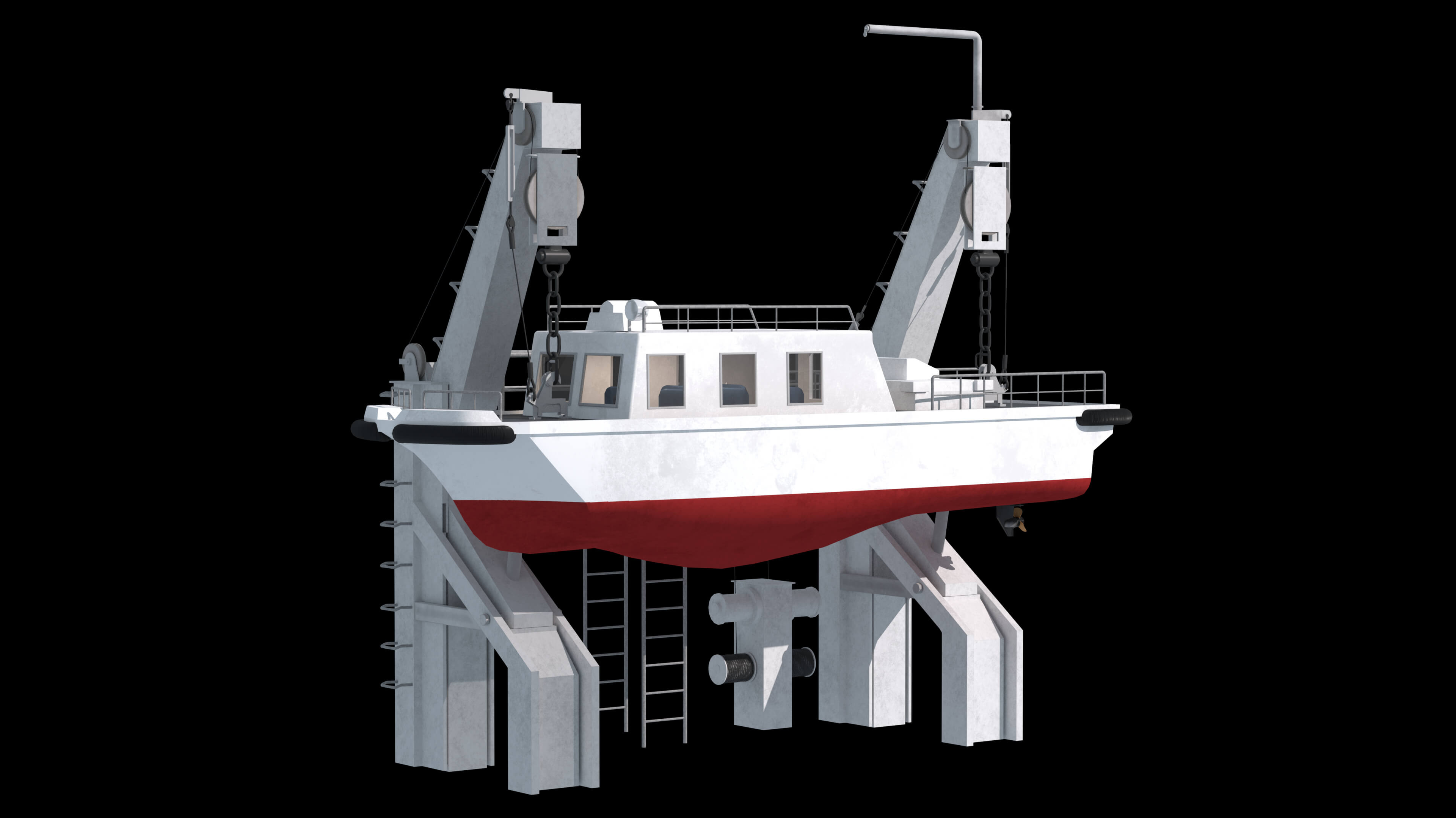 Chinese 872 Zhu Kezhen Type 636A Oceanographic Survey Vessel 3D Model