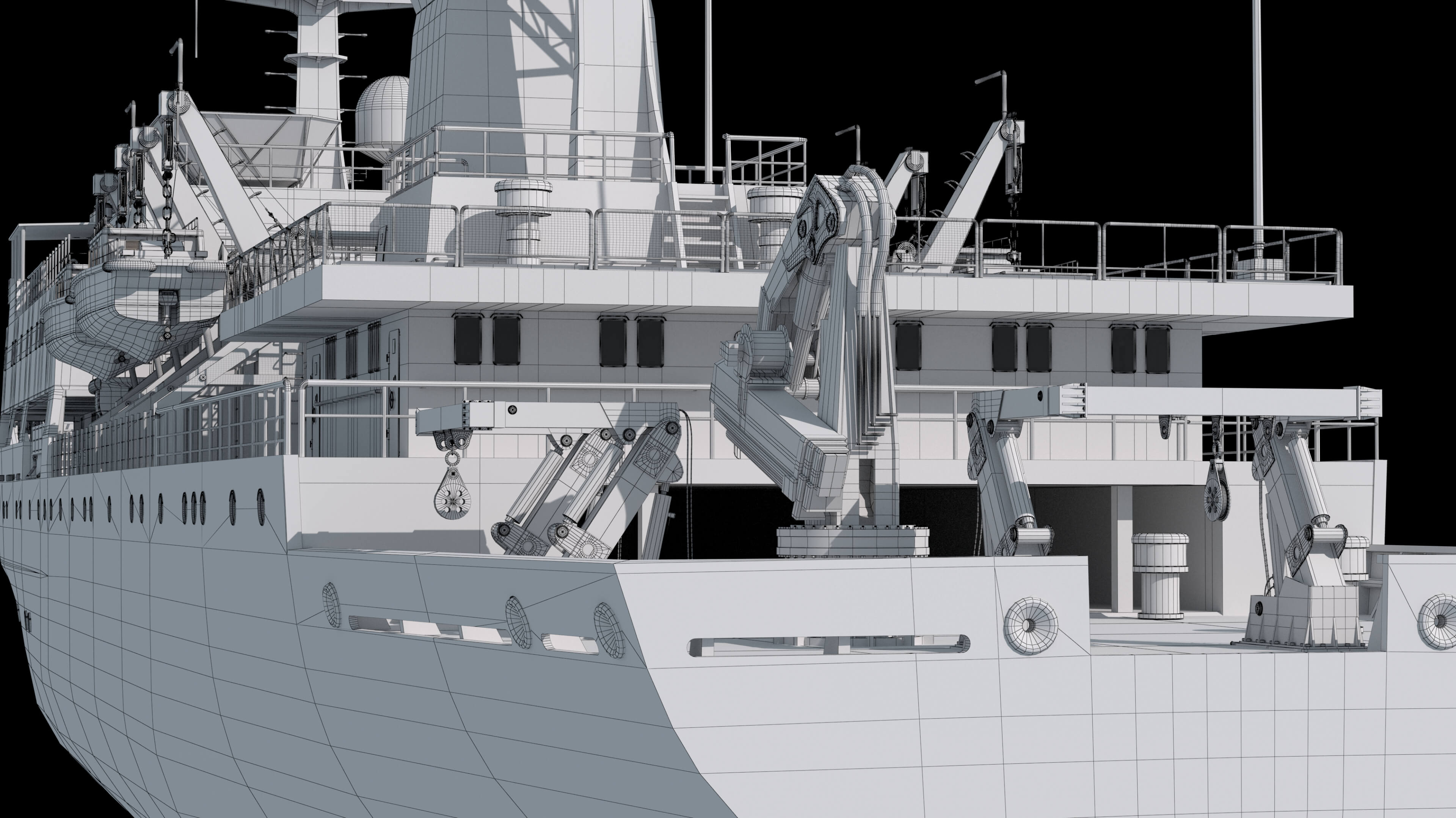 Chinese 872 Zhu Kezhen Type 636A Oceanographic Survey Vessel 3D Model
