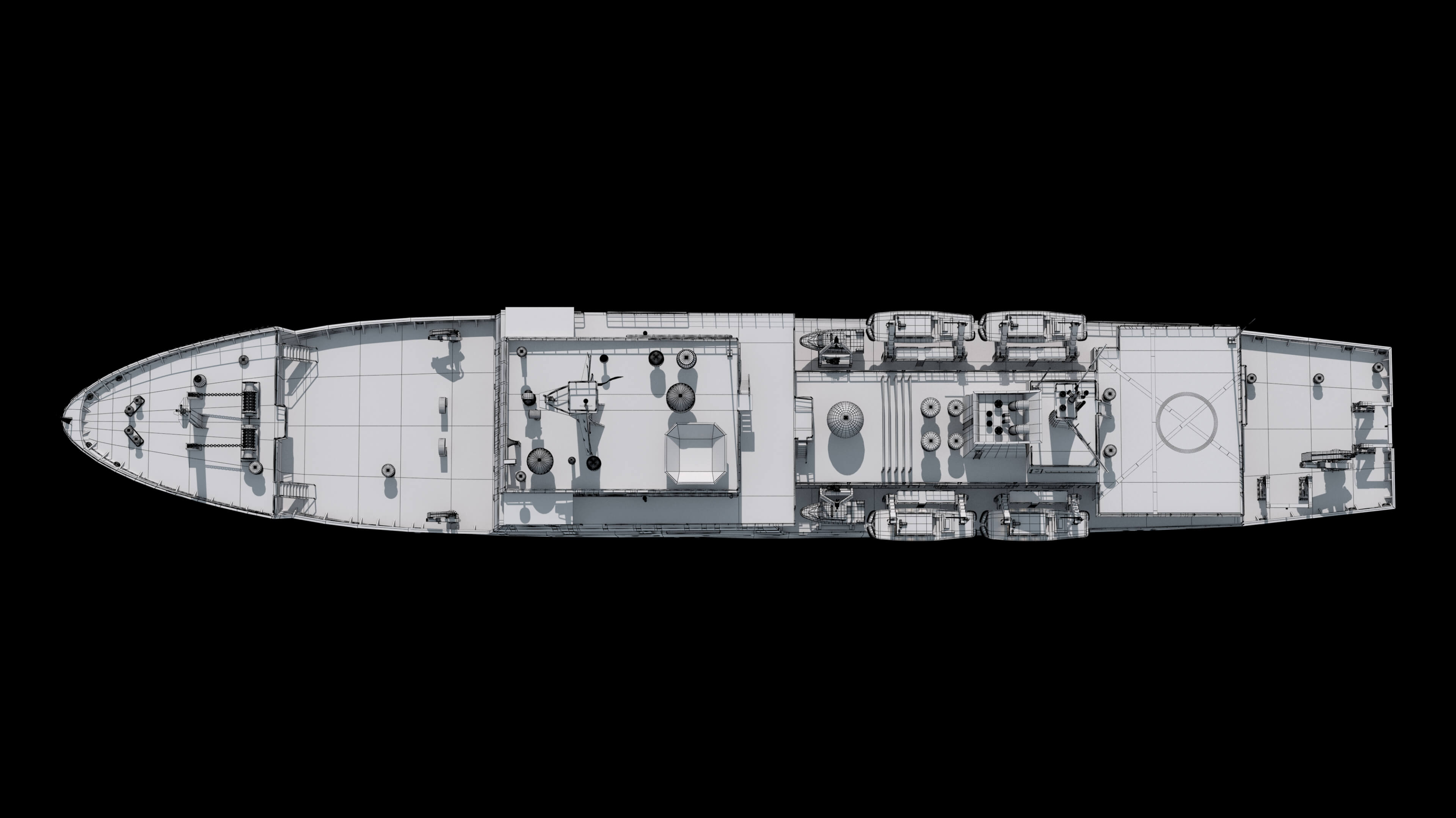 Chinese 872 Zhu Kezhen Type 636A Oceanographic Survey Vessel 3D Model