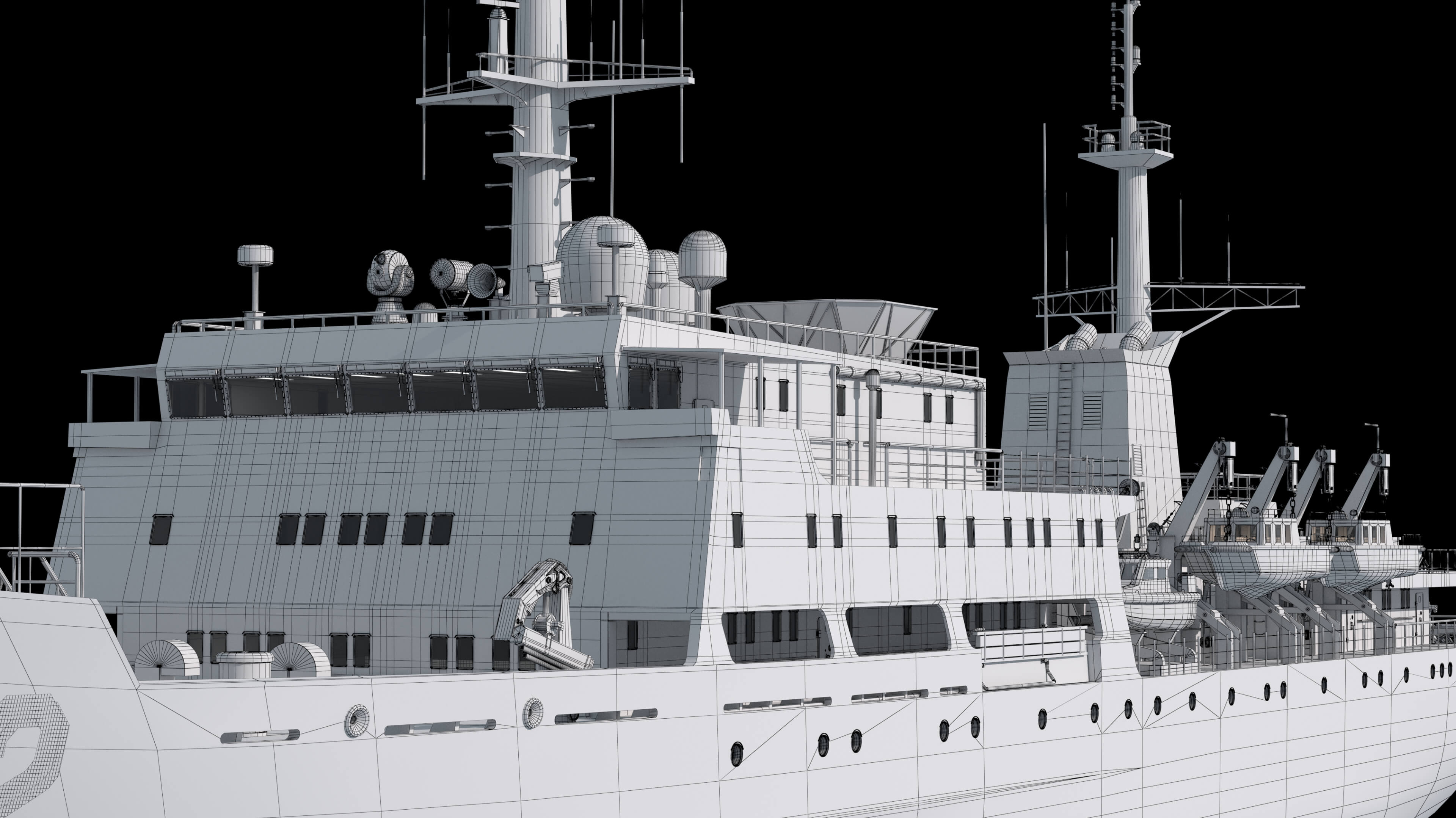 Chinese 872 Zhu Kezhen Type 636A Oceanographic Survey Vessel 3D Model