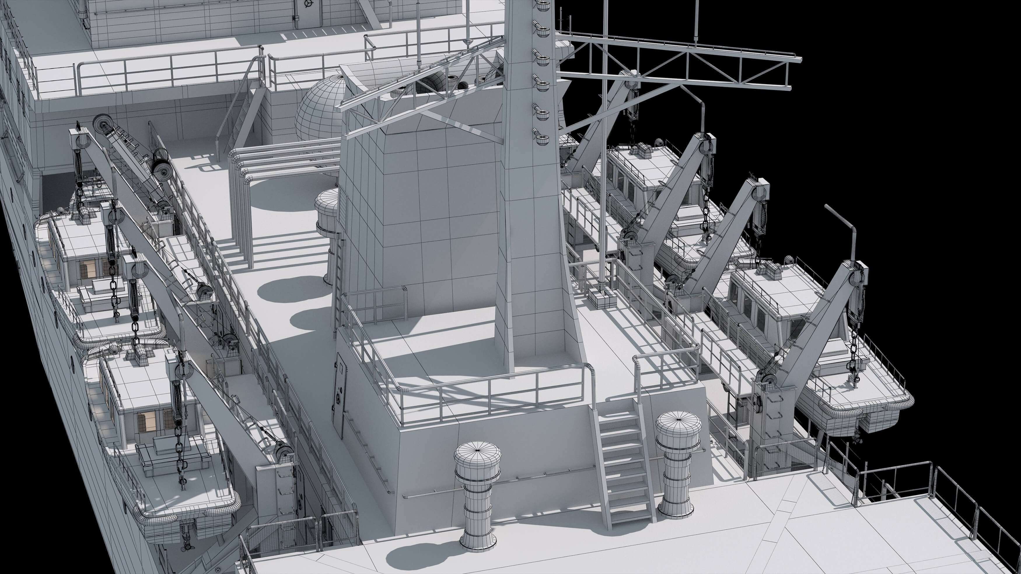 Chinese 872 Zhu Kezhen Type 636A Oceanographic Survey Vessel 3D Model