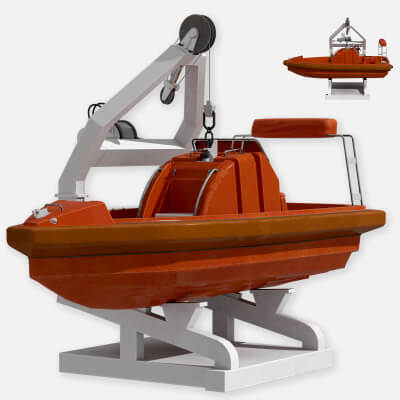 Lifeboat Davit Coast Guard Vessel Government Service Vessel
