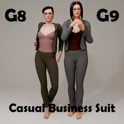 Casual Business Suit for Genesis 8 Female / Genesis 9
